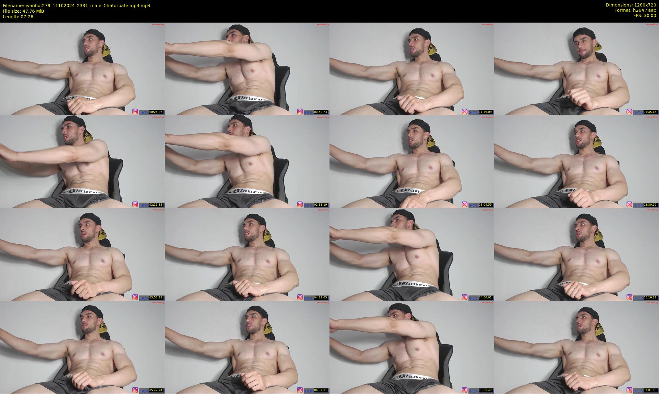 ivanhot279 — 8 minute Chaturbate male cam show recording, 720p, Oct 11, 2024