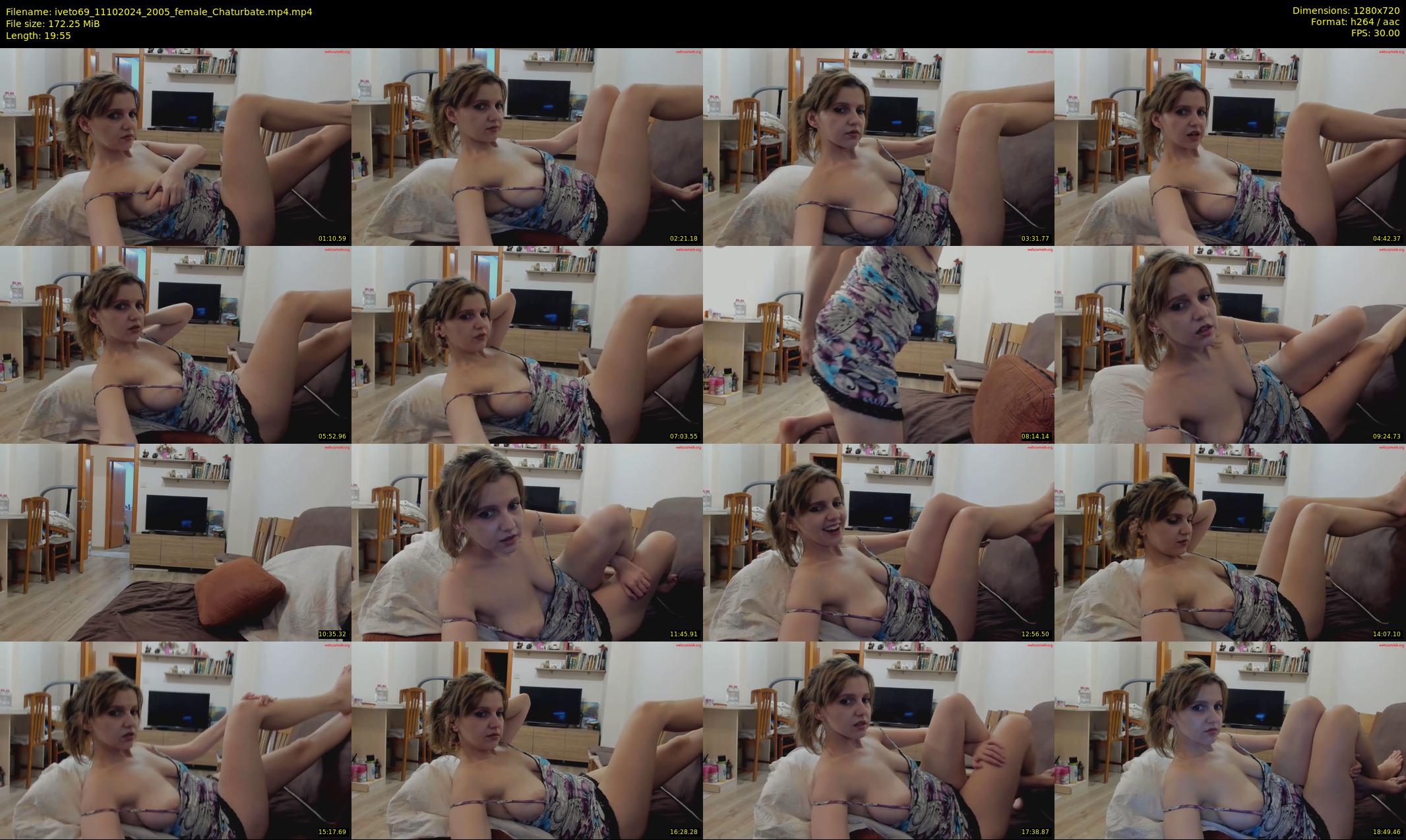 iveto69 — 20 minute Chaturbate female cam show recording, 720p, Oct 11, 2024