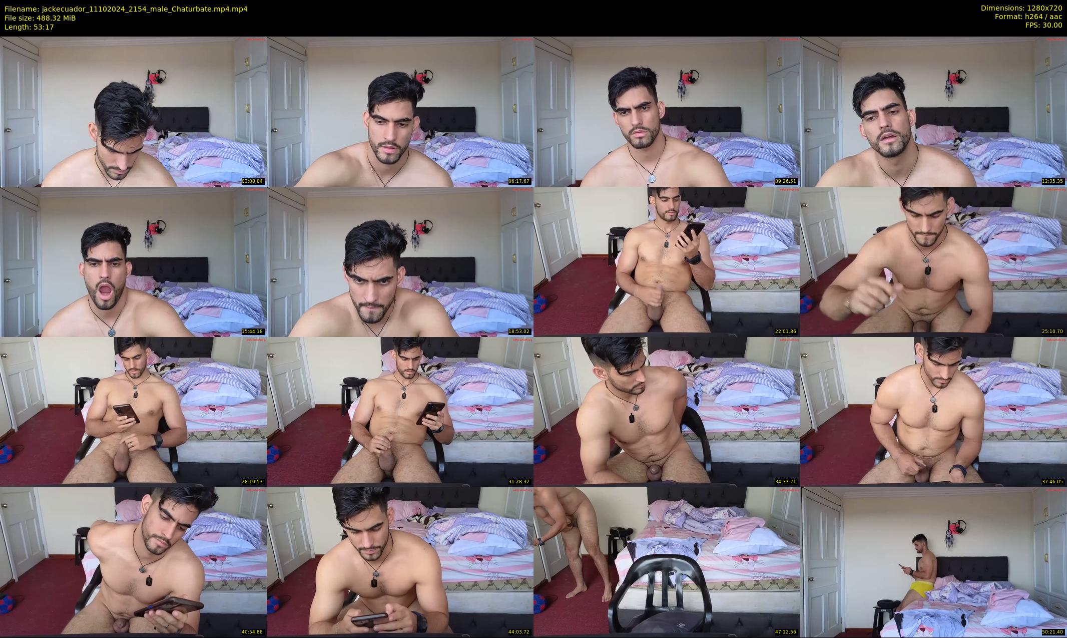jackecuador — 54 minute Chaturbate male cam show recording, 720p, Oct 11, 2024