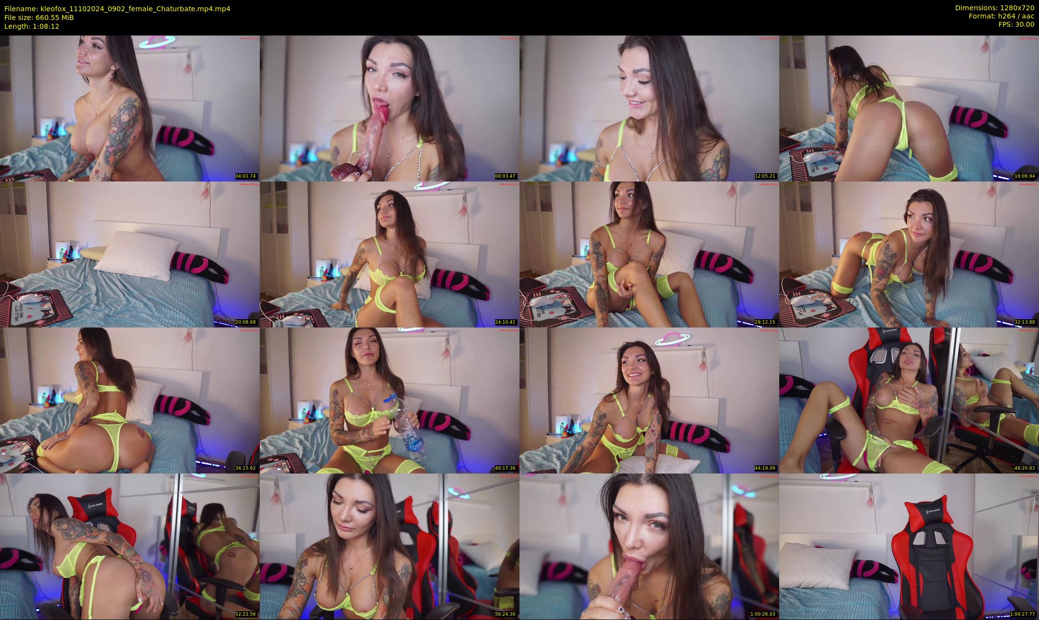 kleofox — 69 minute Chaturbate female cam show recording, 720p, Oct 11, 2024