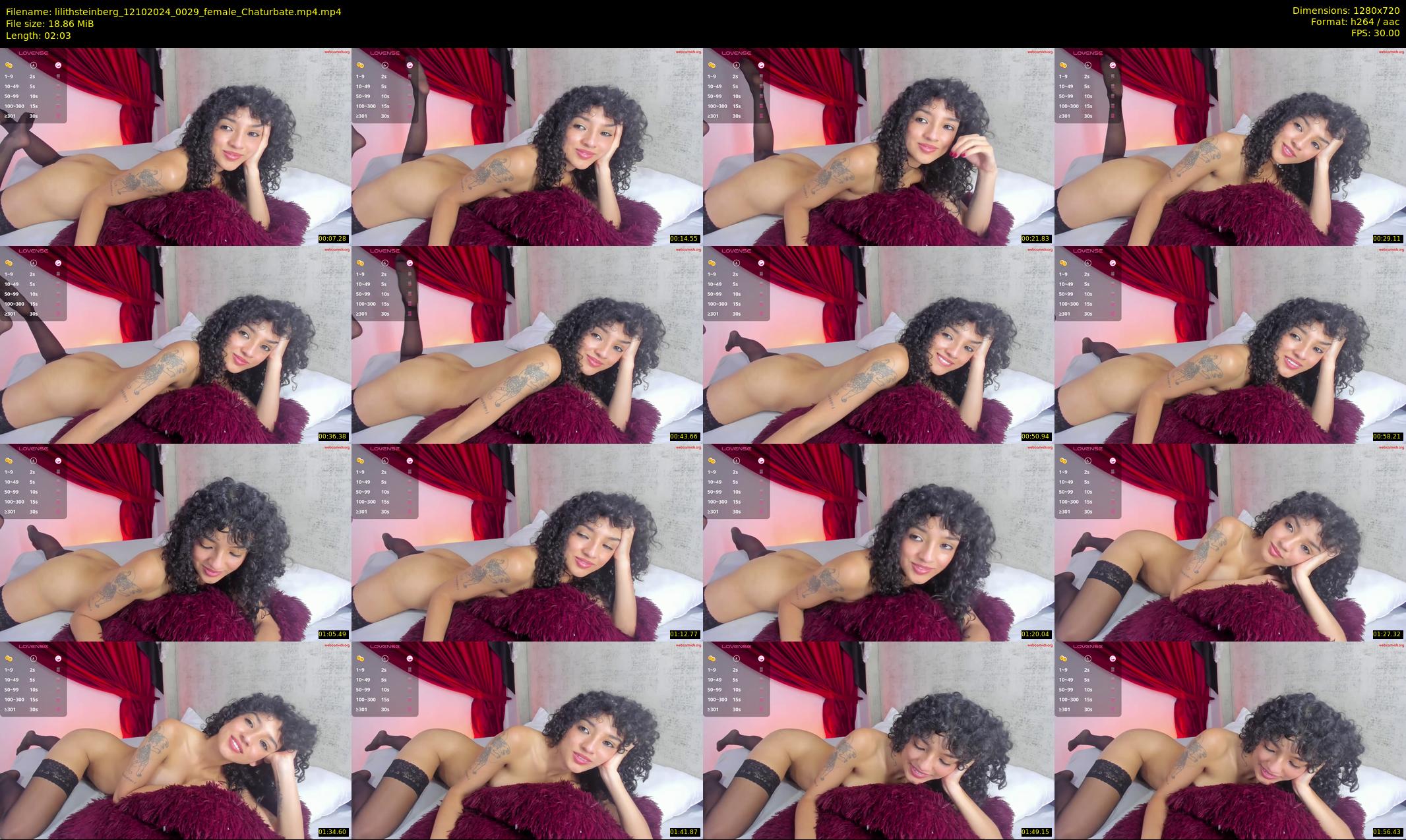 lilithsteinberg — 3 minute Chaturbate female cam show recording, 720p, Oct 12, 2024