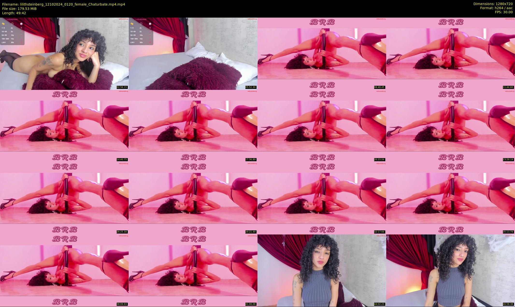 lilithsteinberg — 50 minute Chaturbate female cam show recording, 720p, Oct 12, 2024