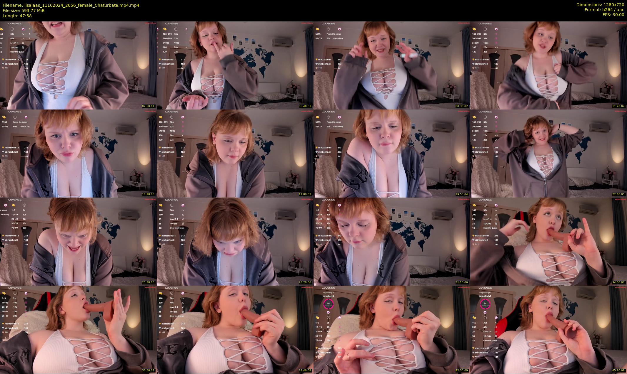 lisalaas — 48 minute Chaturbate female cam show recording, 720p, Oct 11, 2024
