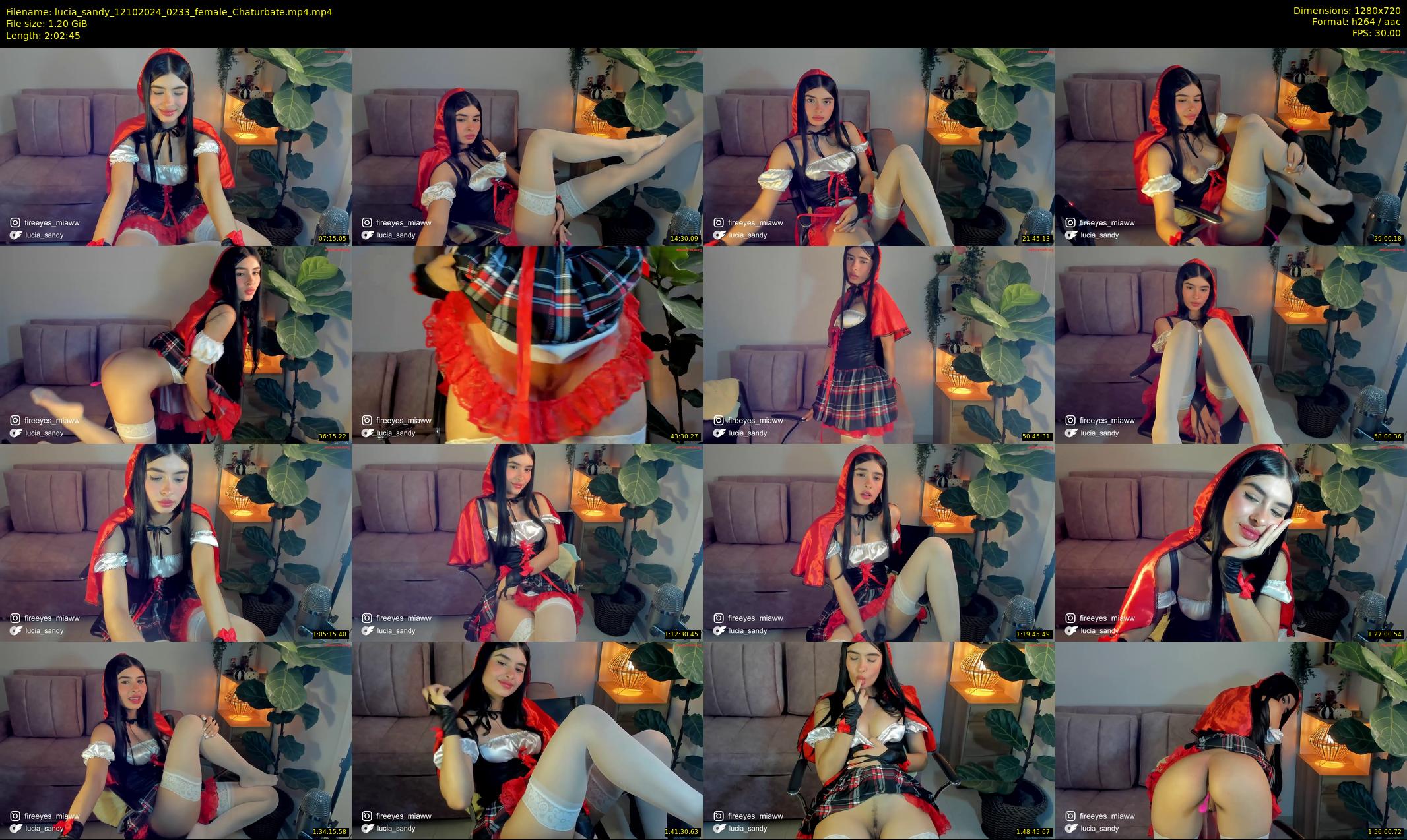 lucia_sandy — 123 minute Chaturbate female cam show recording, 720p, Oct 12, 2024