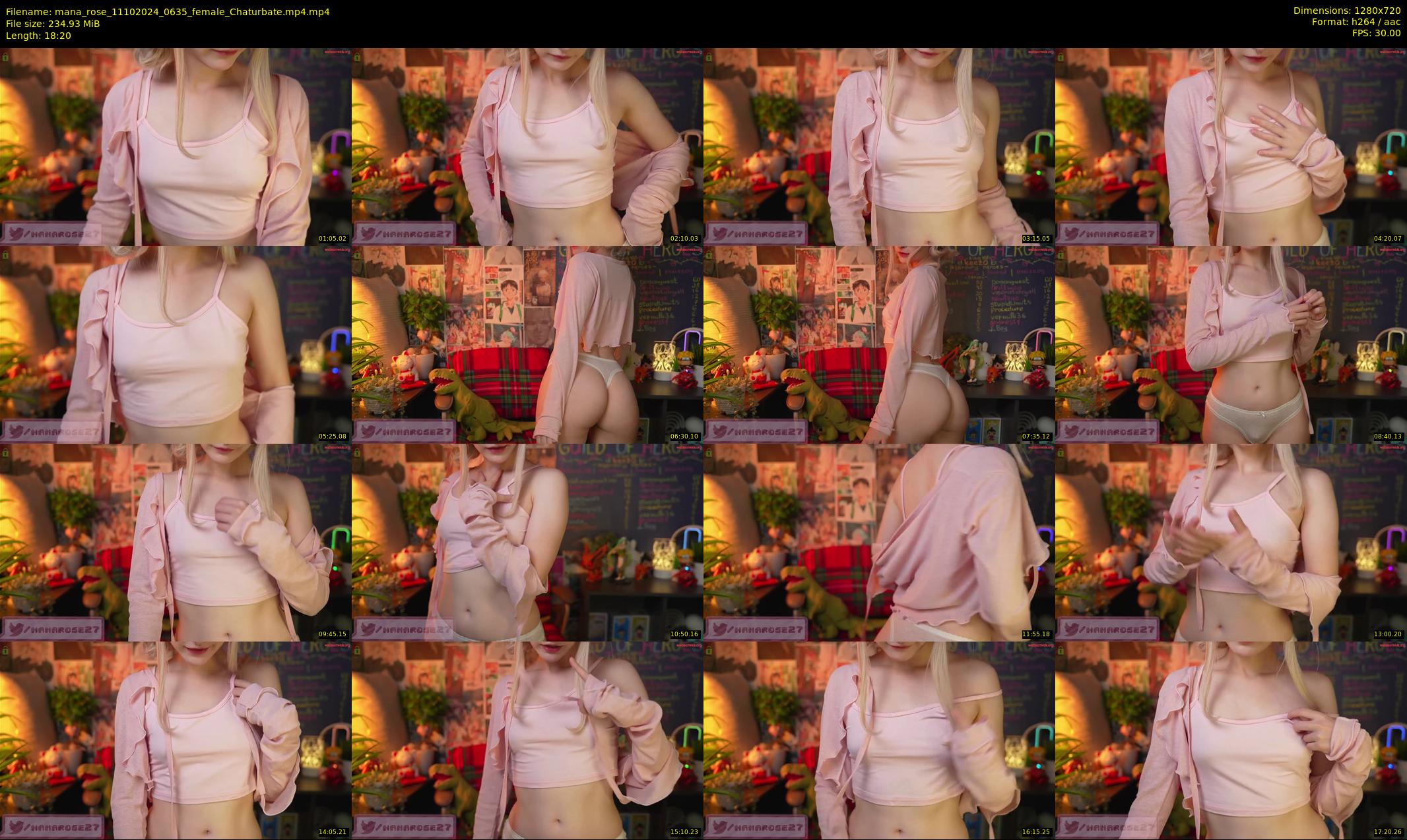 mana_rose — 19 minute Chaturbate female cam show recording, 720p, Oct 11, 2024