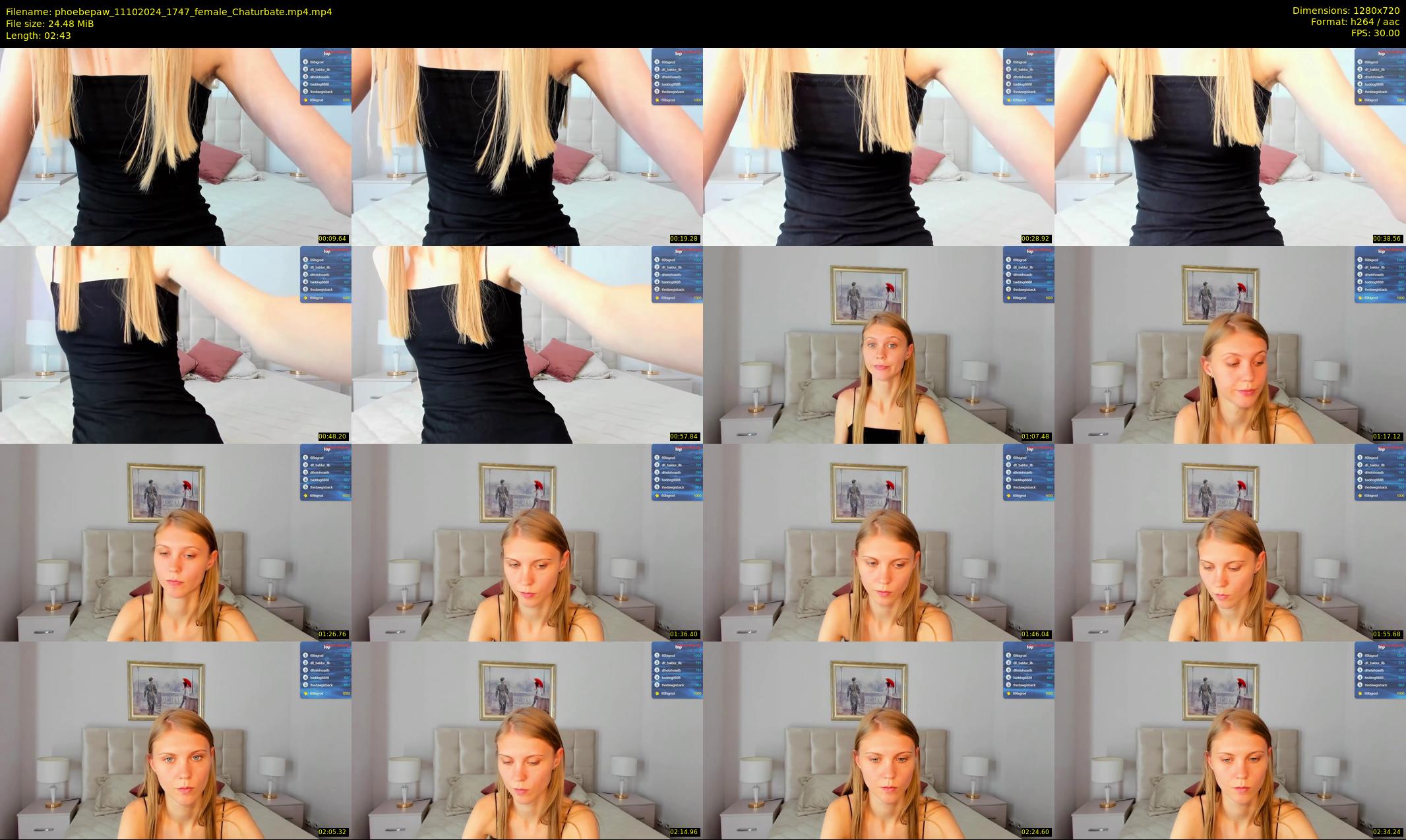 phoebepaw — 3 minute Chaturbate female cam show recording, 720p, Oct 11, 2024