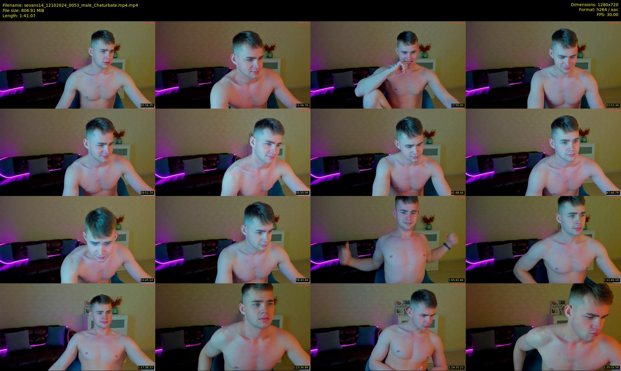 sevans14 — 102 minute Chaturbate male cam show recording, 720p, Oct 12, 2024