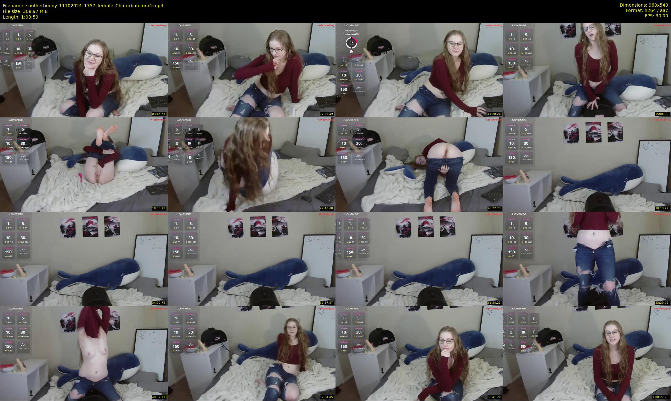 southerbunny — 64 minute Chaturbate female cam show recording, 480p, Oct 11, 2024