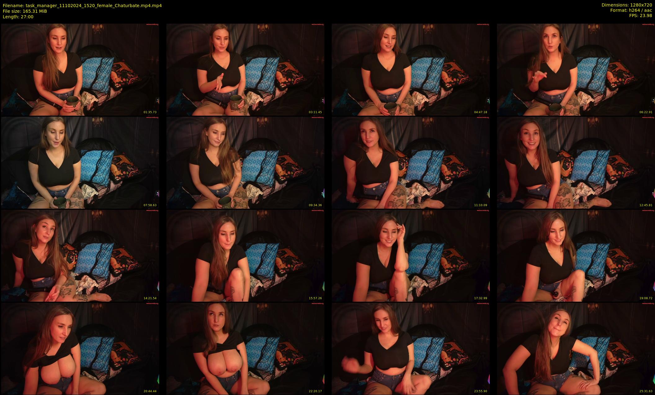 task_manager — 27 minute Chaturbate couple cam show recording, 720p, Oct 11, 2024