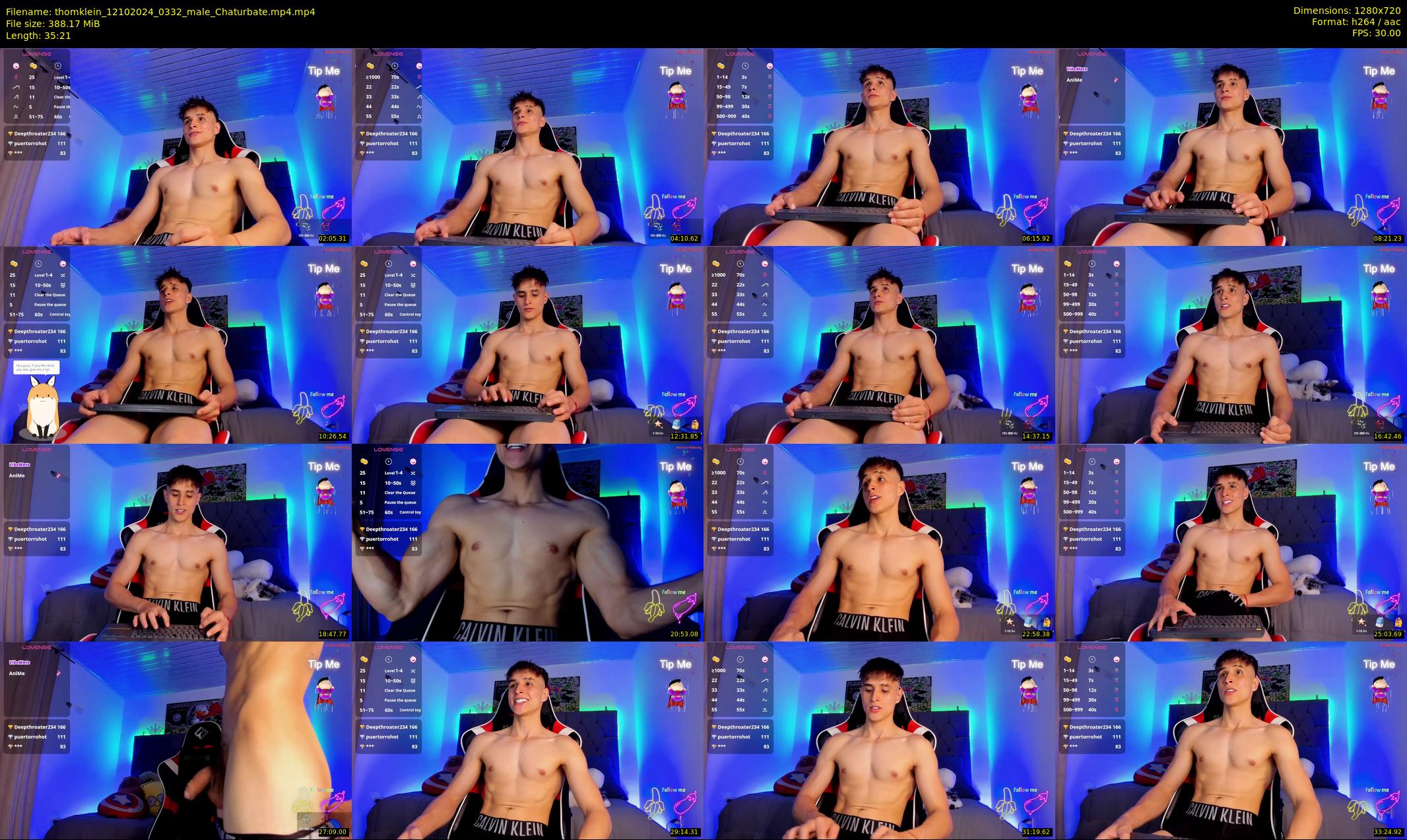 thomklein — 36 minute Chaturbate male cam show recording, 720p, Oct 12, 2024