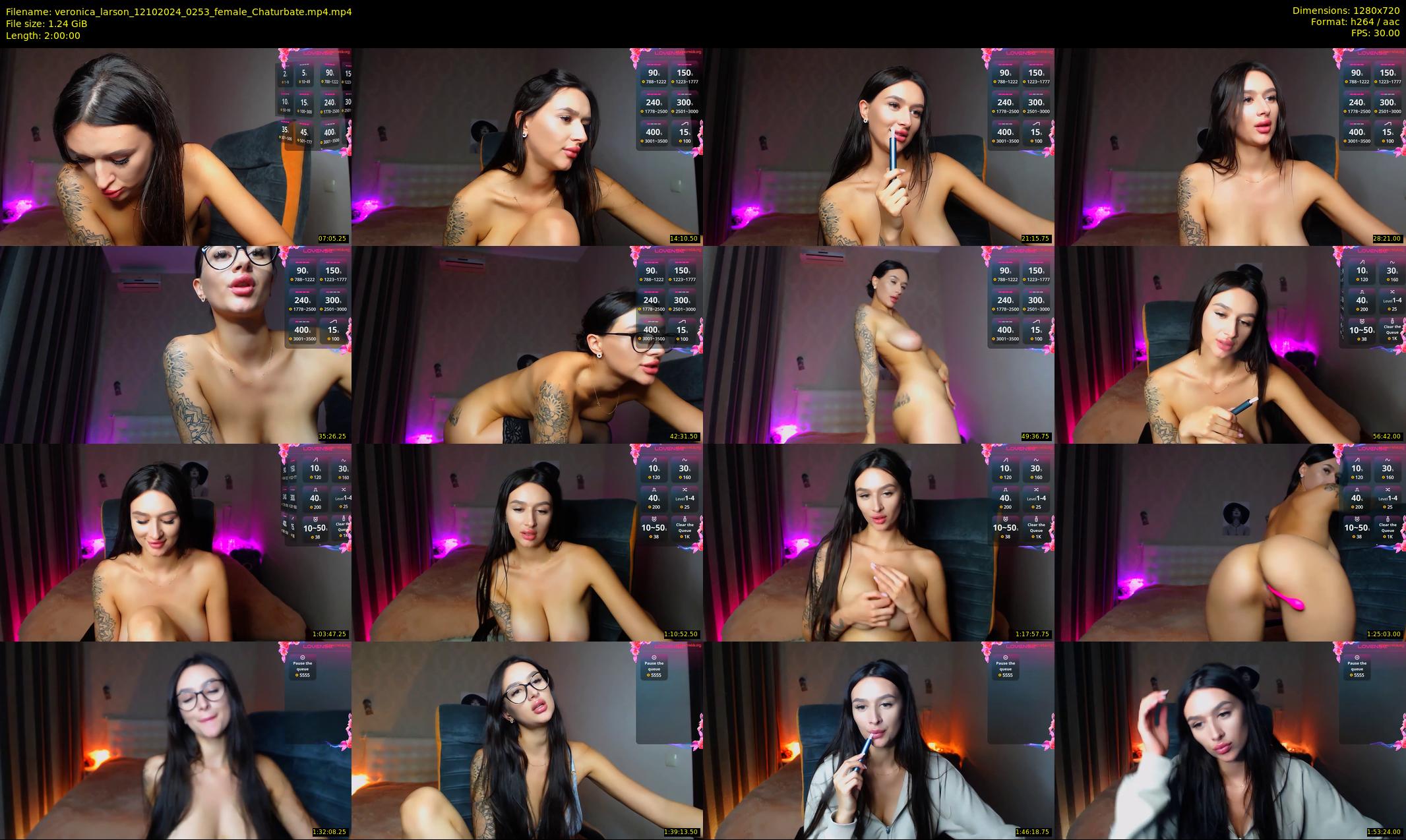 veronica_larson — 120 minute Chaturbate female cam show recording, 720p, Oct 12, 2024