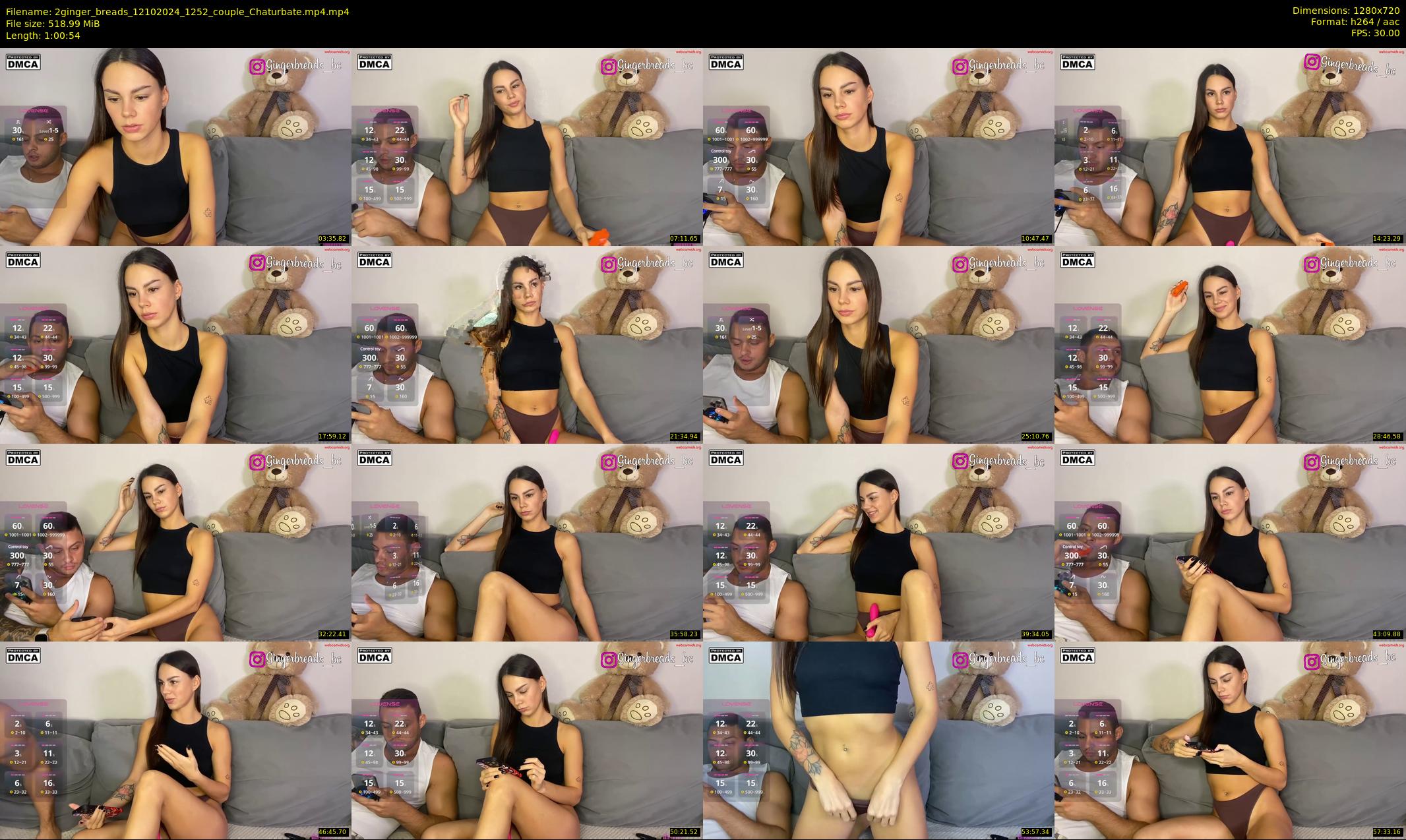 2ginger_breads — 61 minute Chaturbate couple cam show recording, 720p, Oct 12, 2024