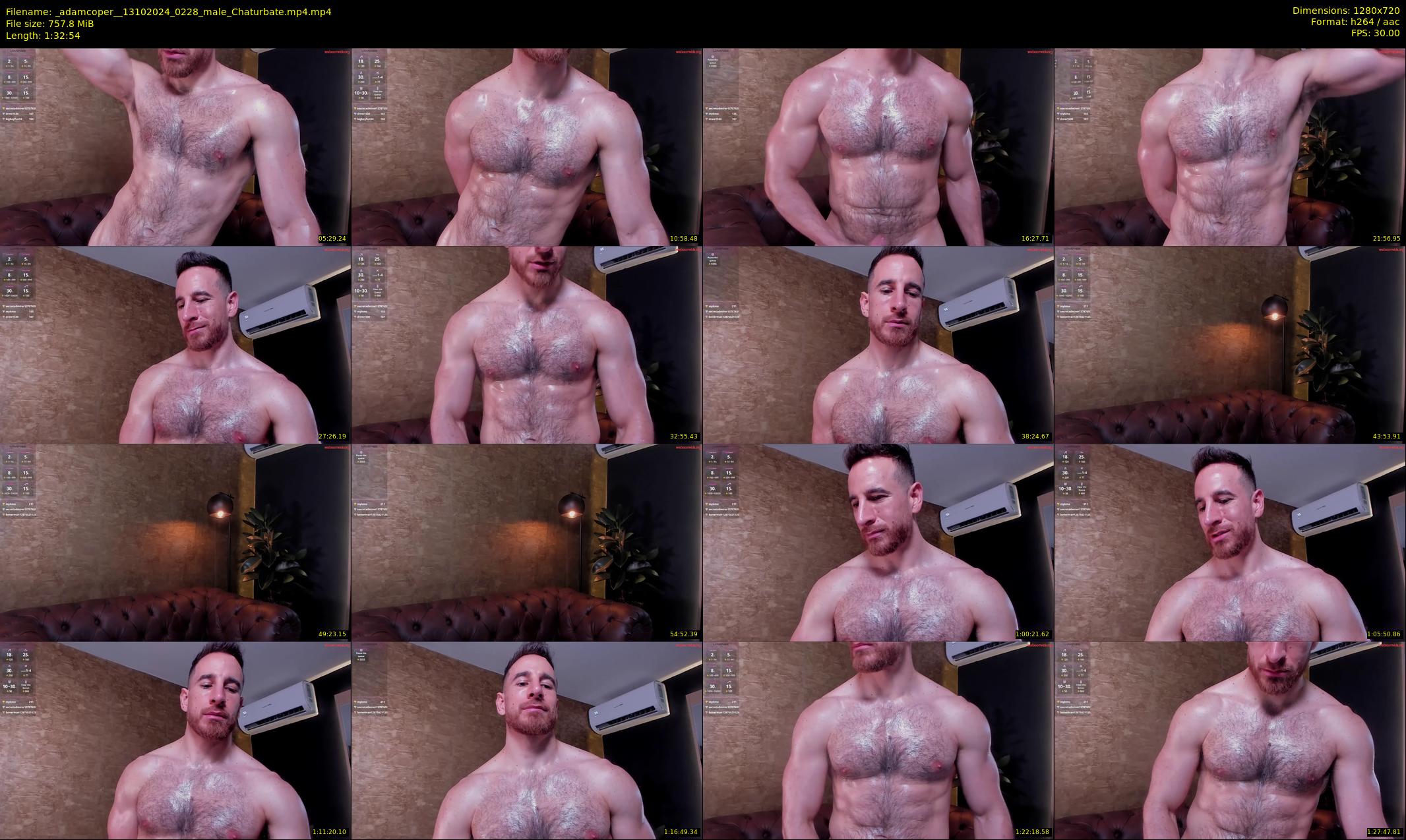 _adamcoper_ — 93 minute Chaturbate male cam show recording, 720p, Oct 13, 2024