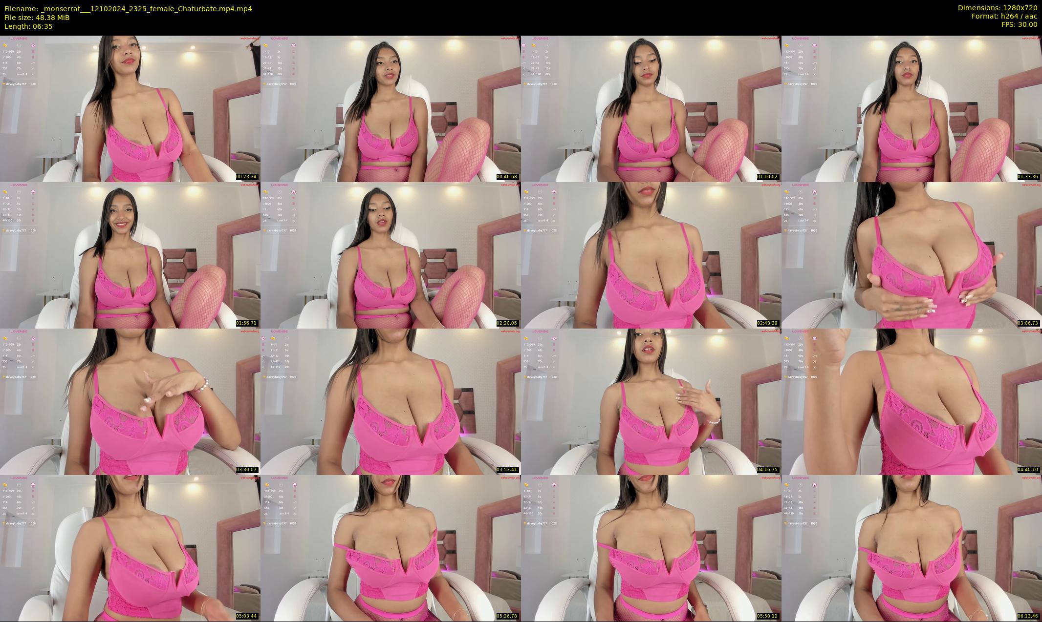 _monserrat__ — 7 minute Chaturbate female cam show recording, 720p, Oct 12, 2024