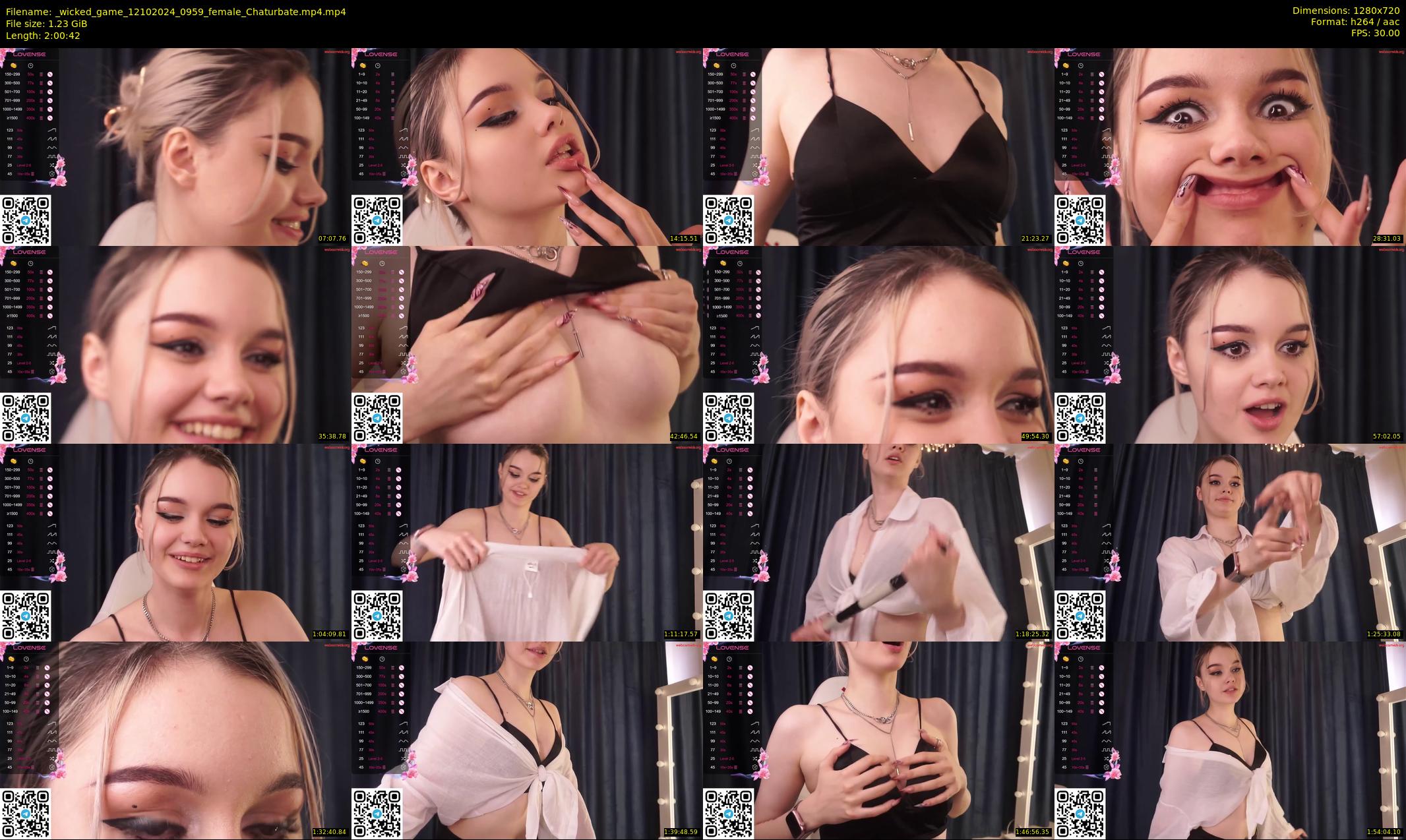 _wicked_game — 121 minute Chaturbate female cam show recording, 720p, Oct 12, 2024