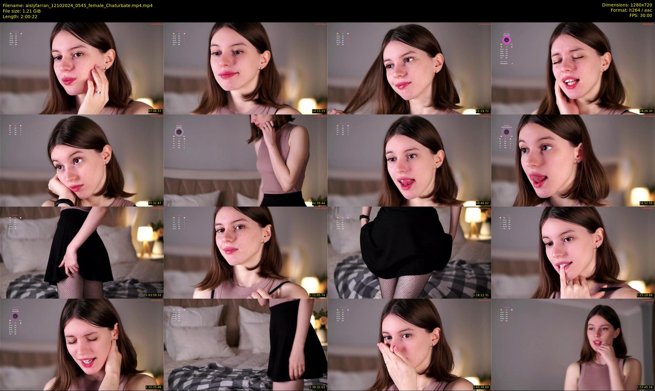 aislyfarran — 121 minute Chaturbate female cam show recording, 720p, Oct 12, 2024