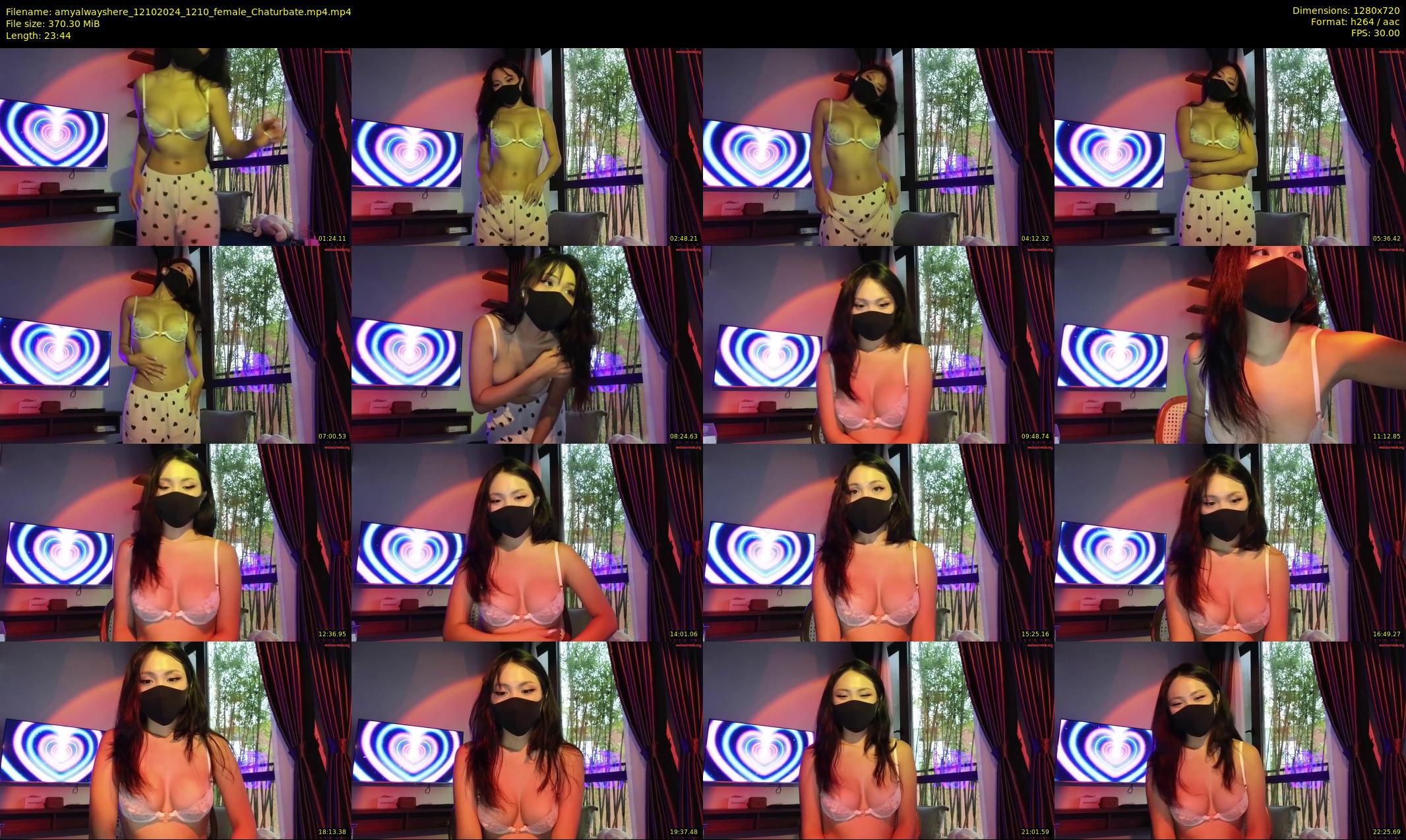 amyalwayshere — 24 minute Chaturbate female cam show recording, 720p, Oct 12, 2024