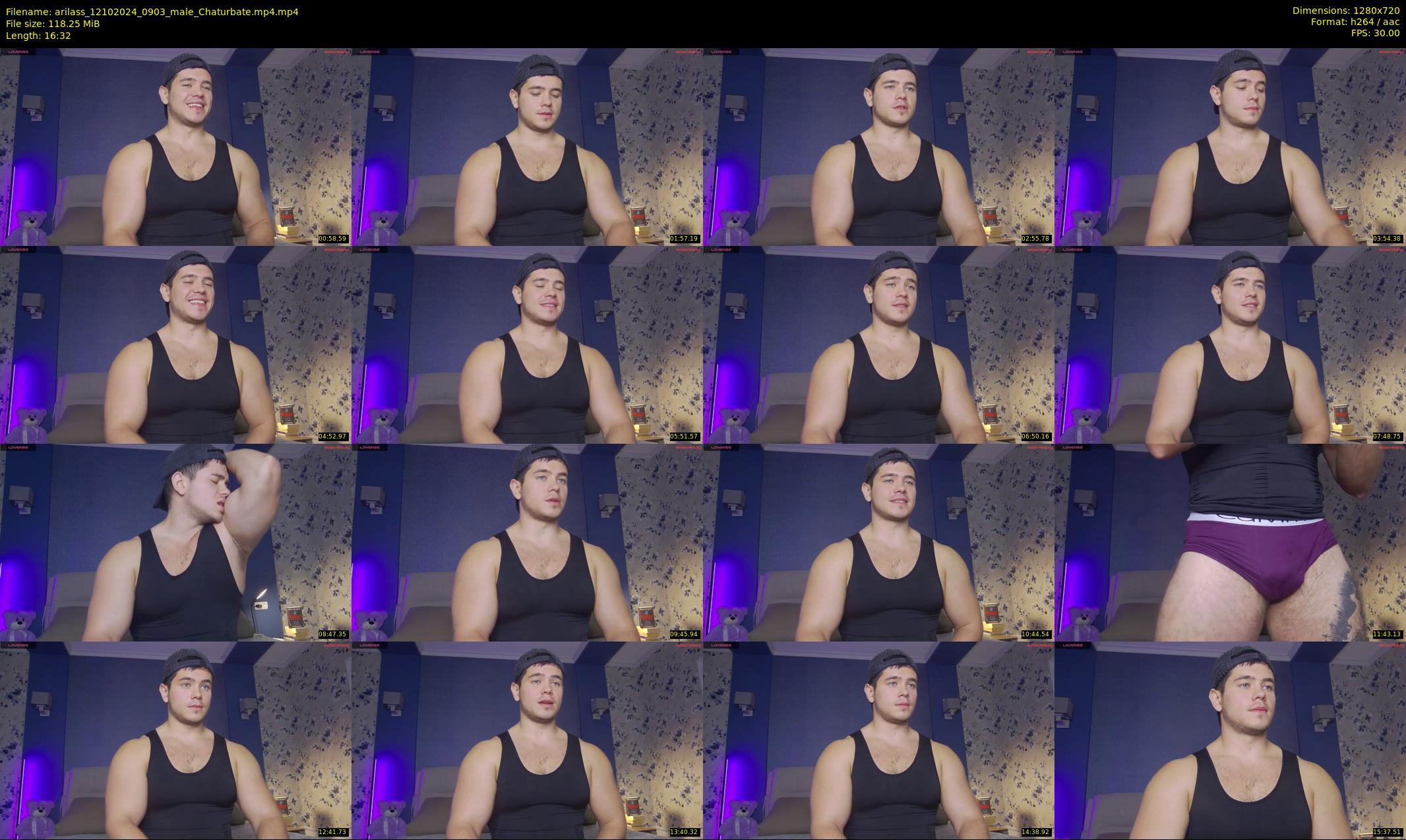 arilass — 17 minute Chaturbate male cam show recording, 720p, Oct 12, 2024