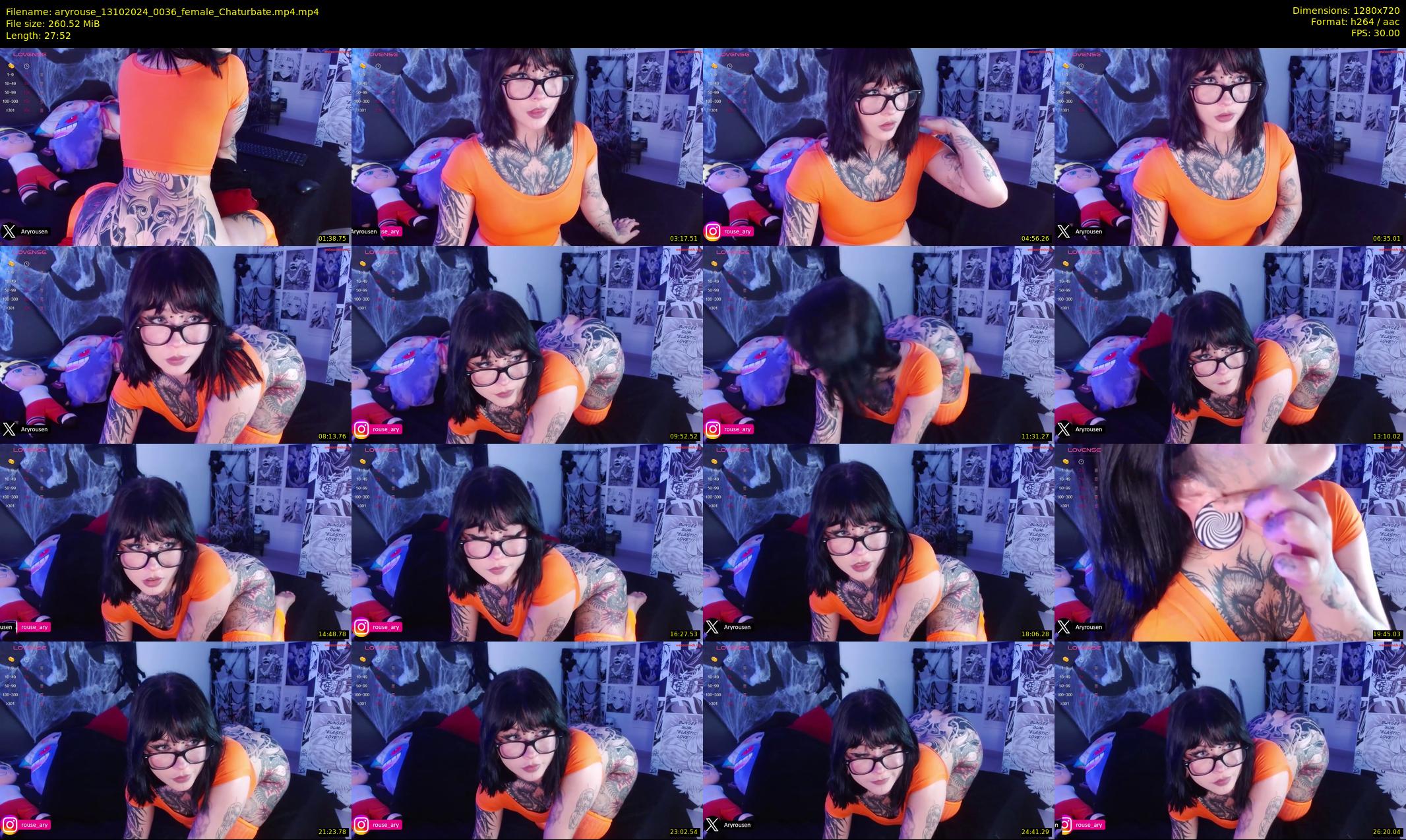 aryrouse — 28 minute Chaturbate female cam show recording, 720p, Oct 13, 2024