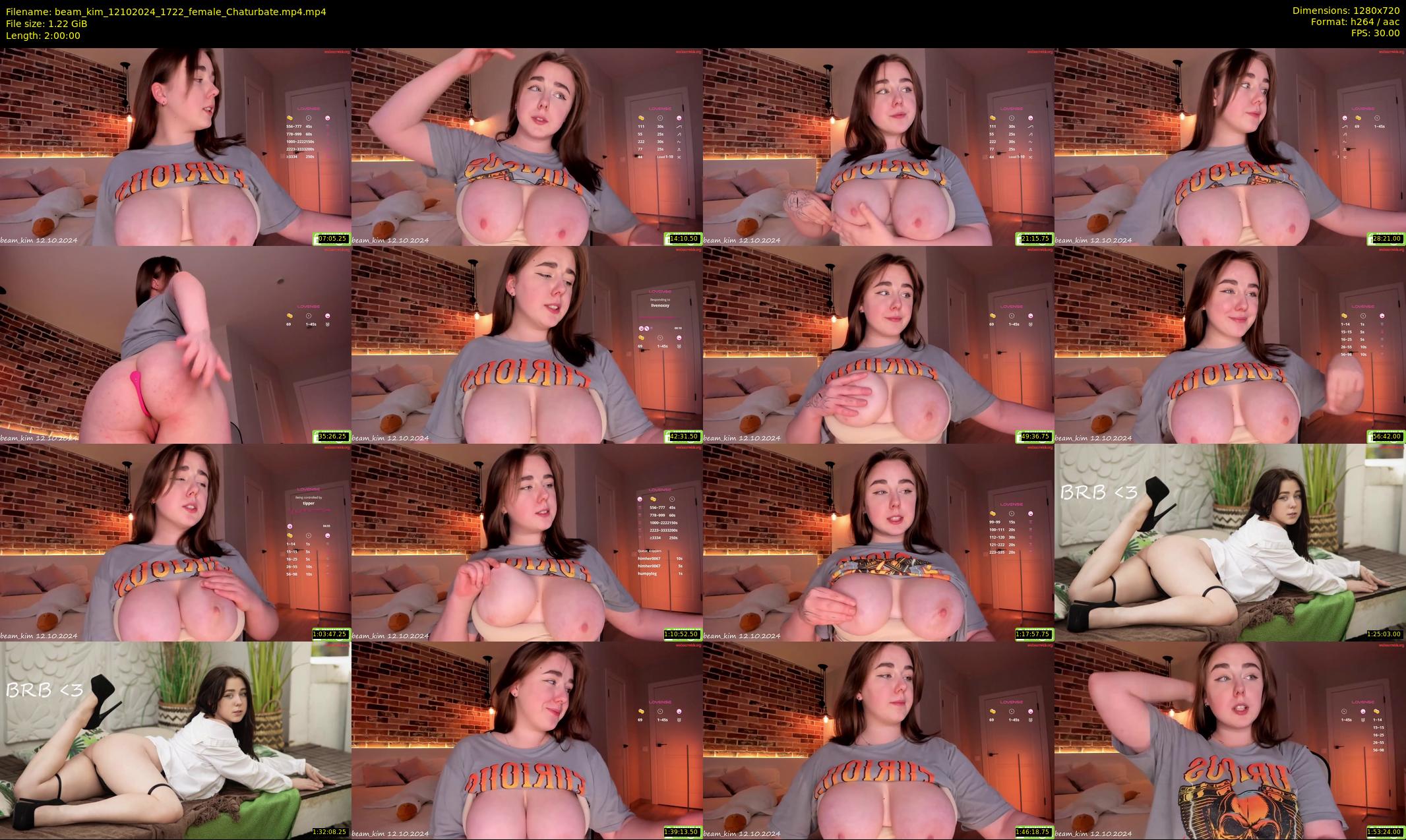 beam_kim — 120 minute Chaturbate female cam show recording, 720p, Oct 12, 2024
