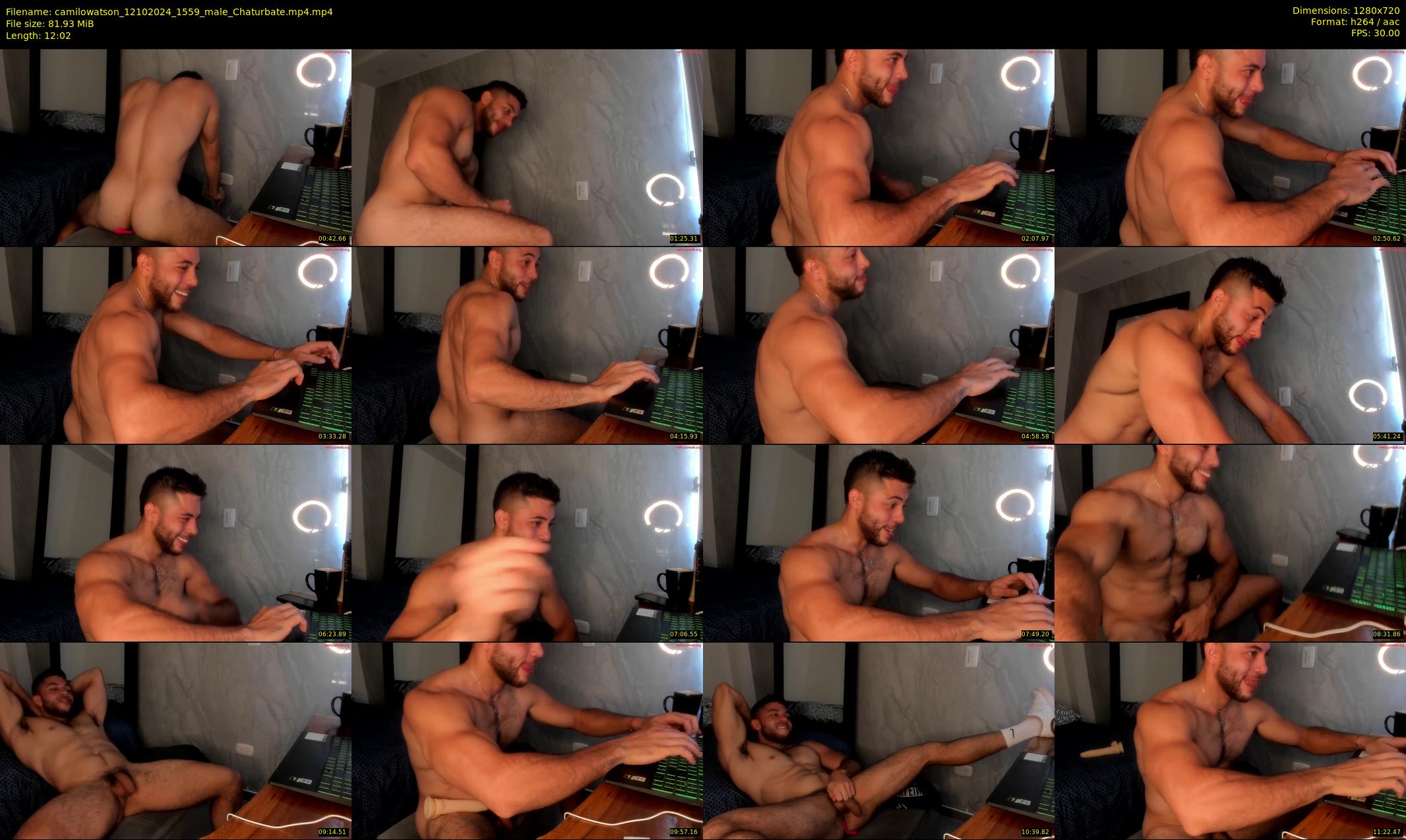 camilowatson — 13 minute Chaturbate male cam show recording, 720p, Oct 12, 2024