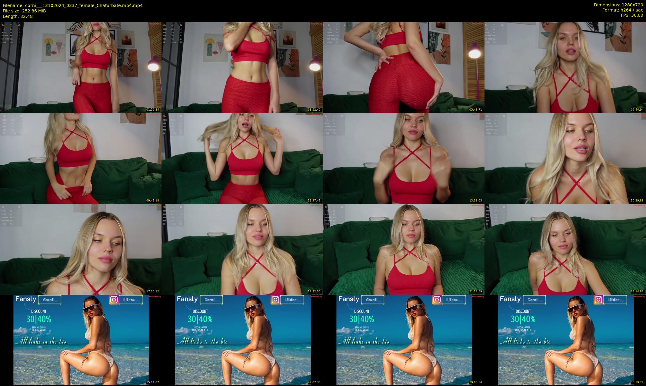 corni__ — 33 minute Chaturbate female cam show recording, 720p, Oct 13, 2024