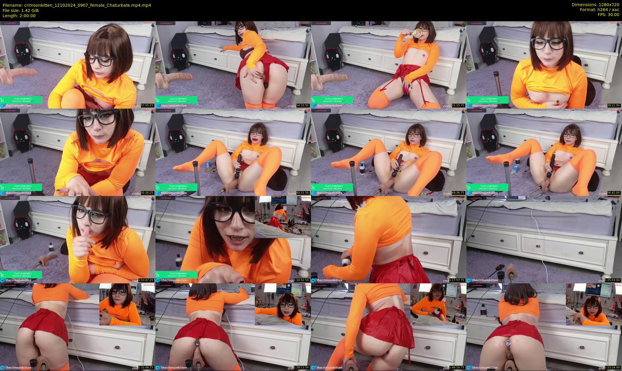 crimsonkitten — 120 minute Chaturbate female cam show recording, 720p, Oct 12, 2024