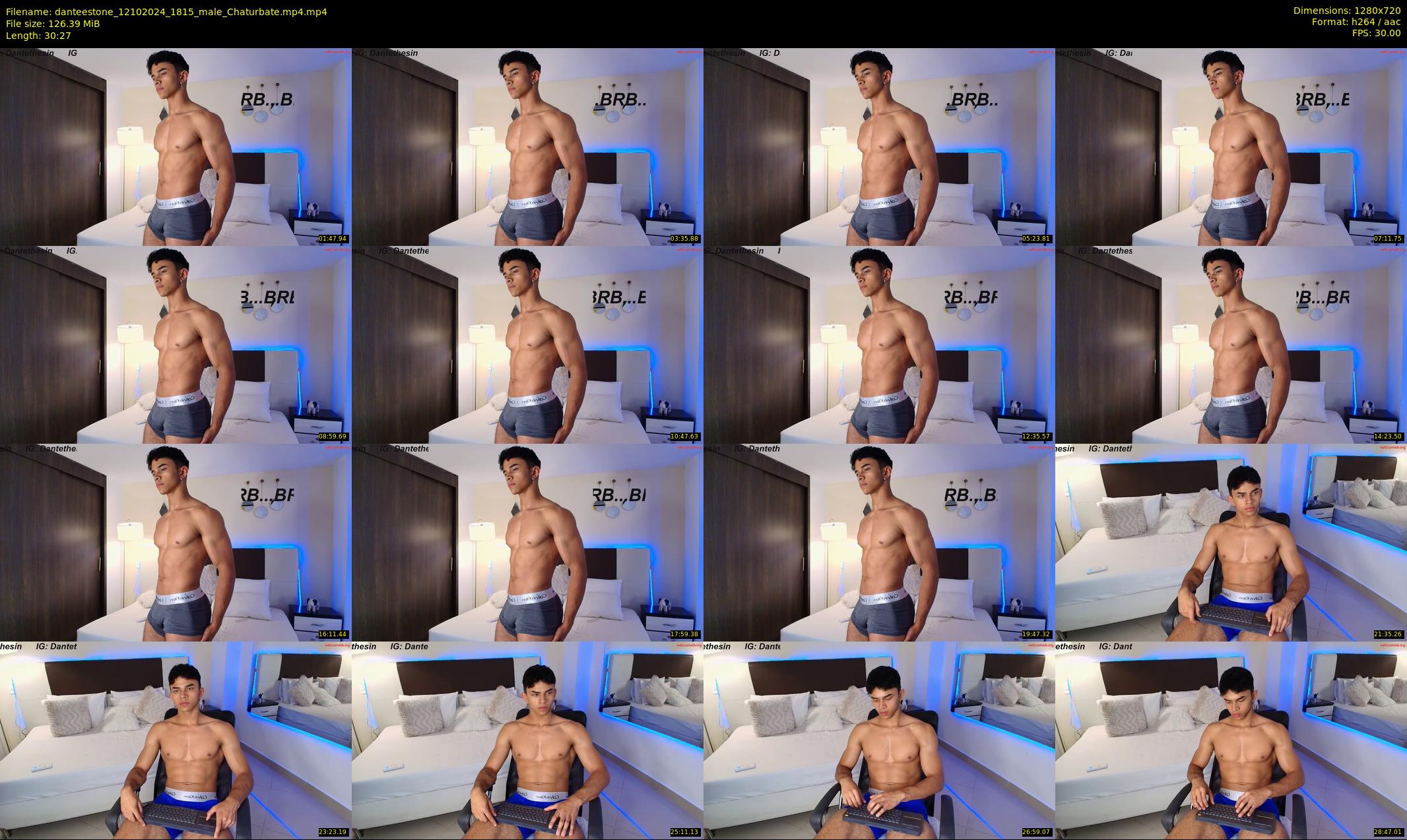 danteestone — 31 minute Chaturbate male cam show recording, 720p, Oct 12, 2024