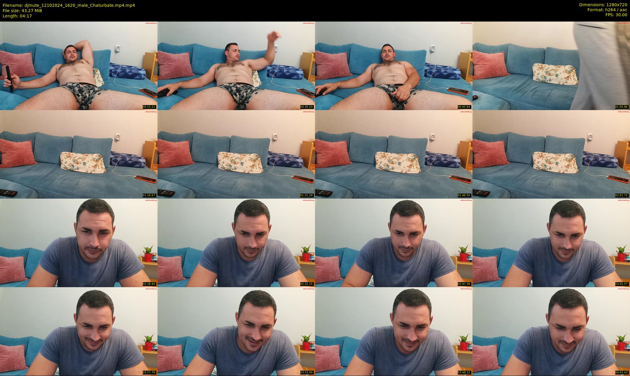 djmute — 5 minute Chaturbate male cam show recording, 720p, Oct 12, 2024