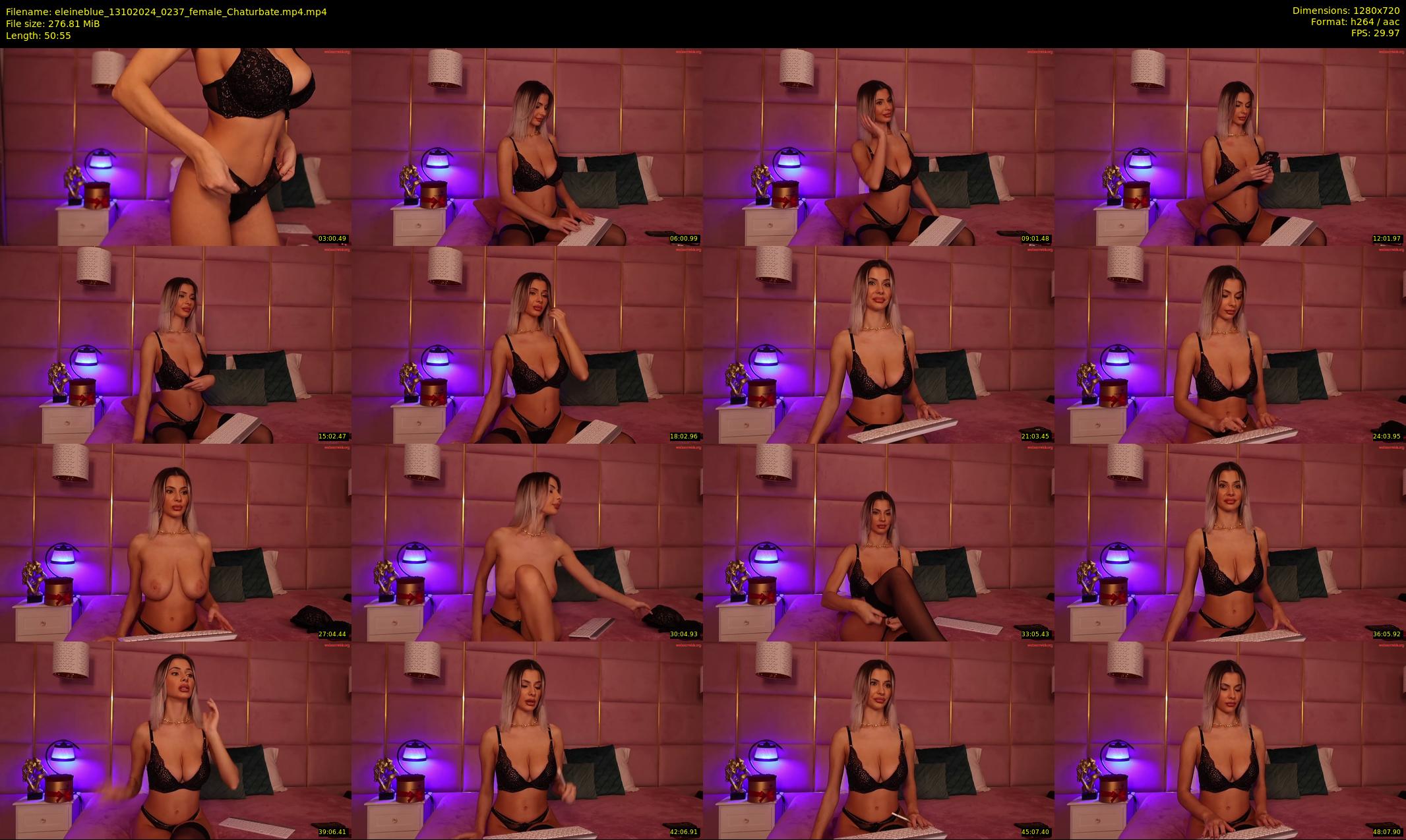 eleineblue — 51 minute Chaturbate female cam show recording, 720p, Oct 13, 2024
