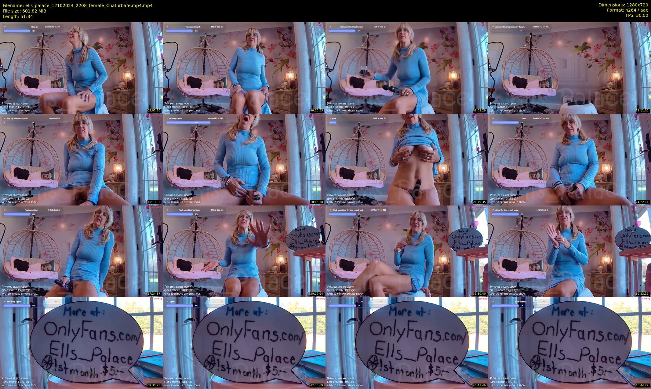 ells_palace — 52 minute Chaturbate female cam show recording, 720p, Oct 12, 2024