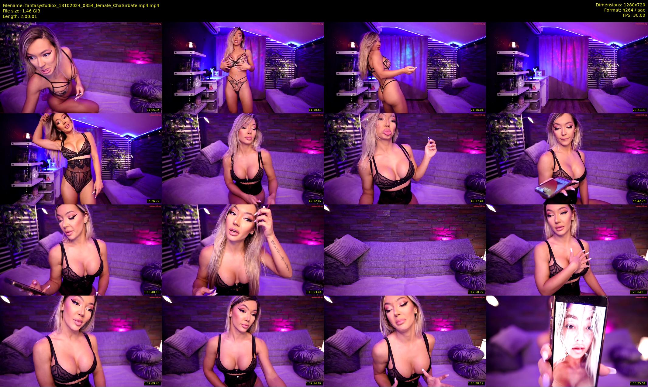 fantasystudiox — 121 minute Chaturbate female cam show recording, 720p, Oct 13, 2024
