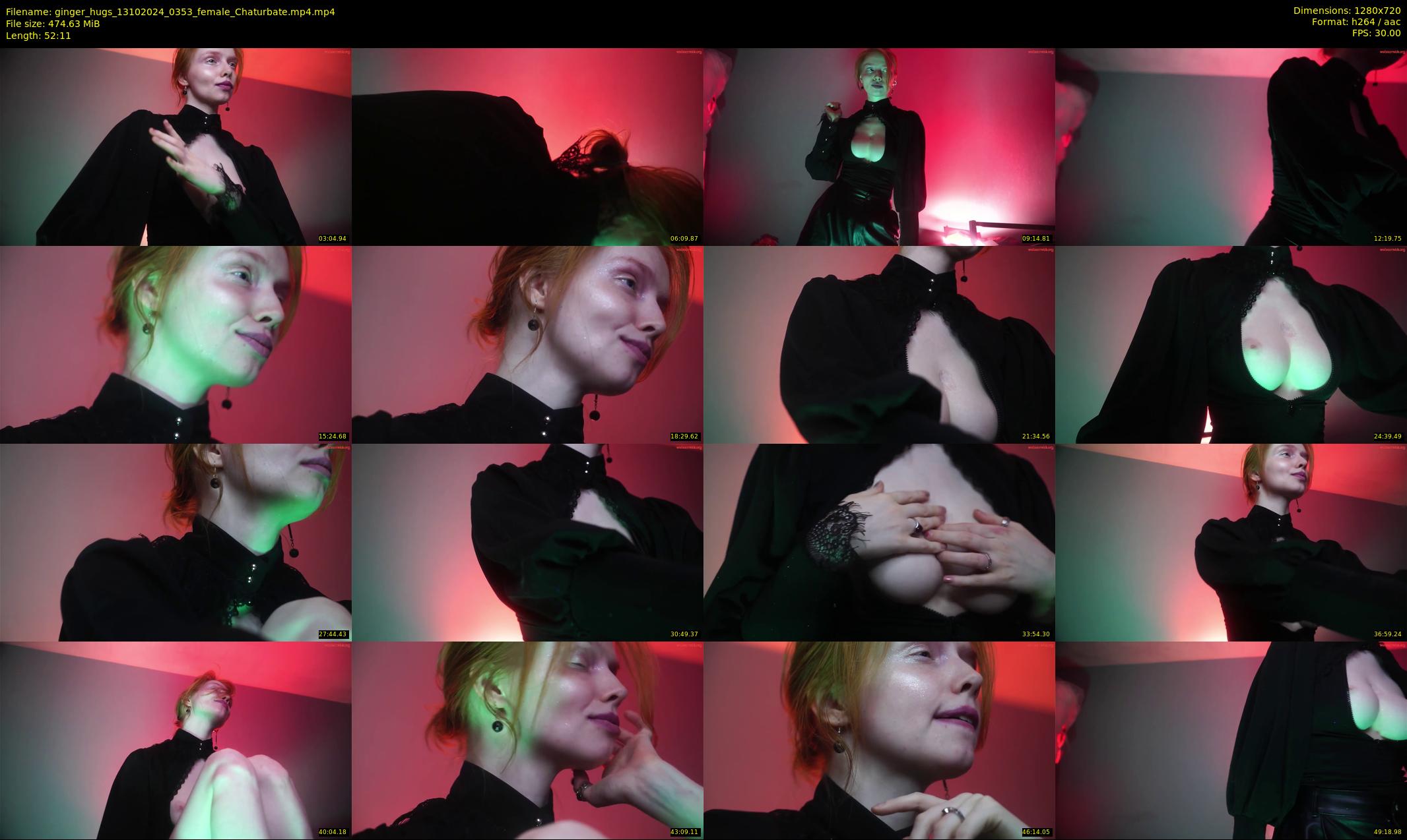 ginger_hugs — 53 minute Chaturbate female cam show recording, 720p, Oct 13, 2024