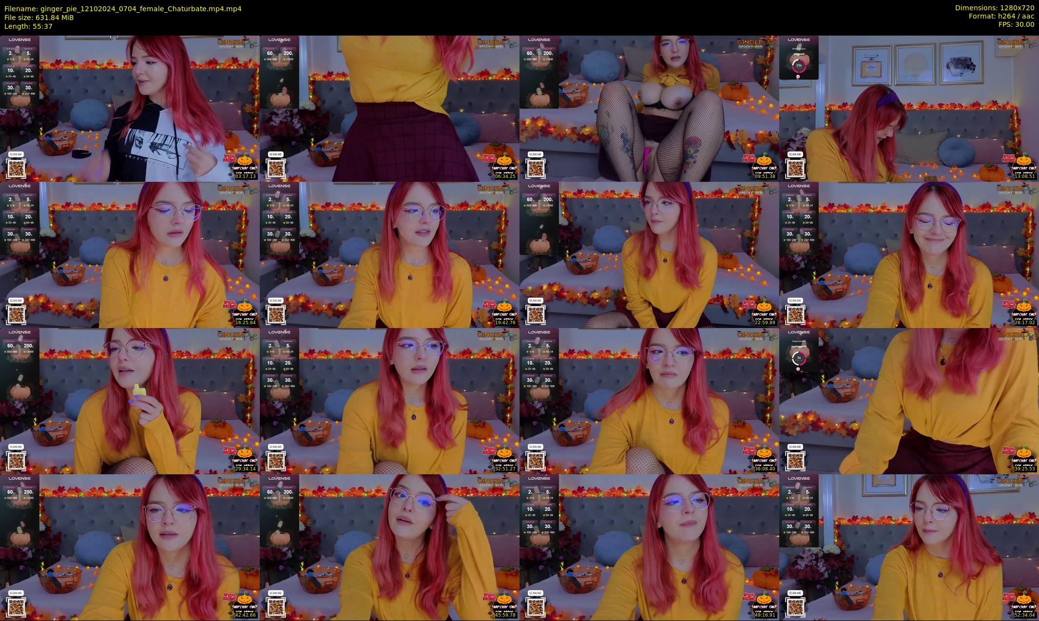 ginger_pie — 56 minute Chaturbate female cam show recording, 720p, Oct 12, 2024