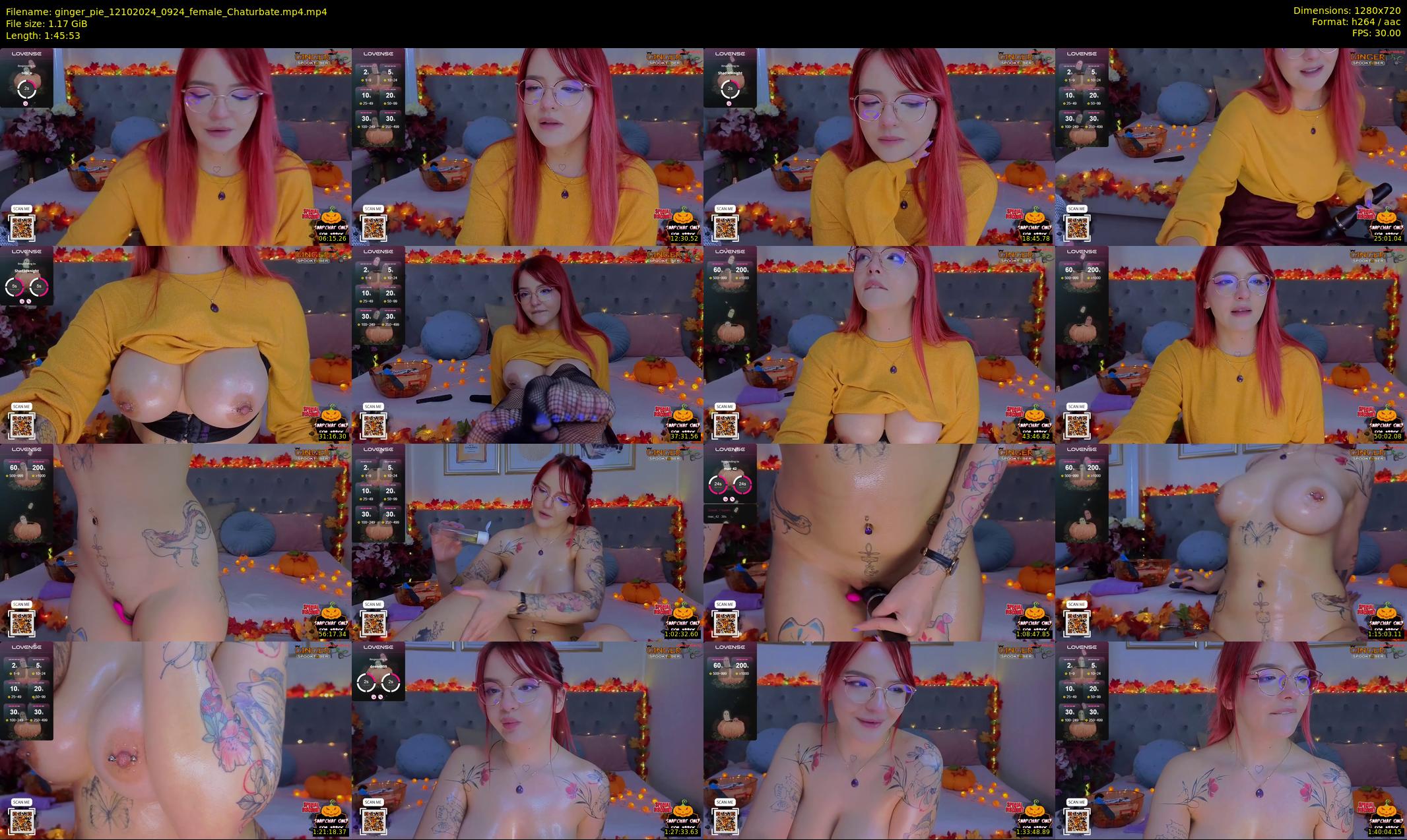 ginger_pie — 106 minute Chaturbate female cam show recording, 720p, Oct 12, 2024