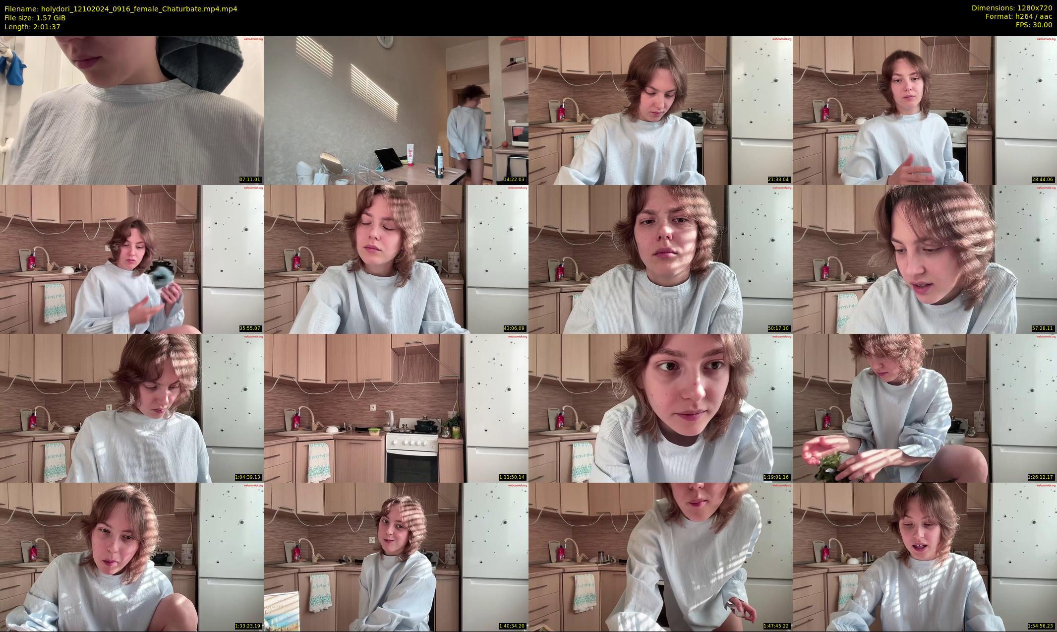 holydori — 122 minute Chaturbate female cam show recording, 720p, Oct 12, 2024