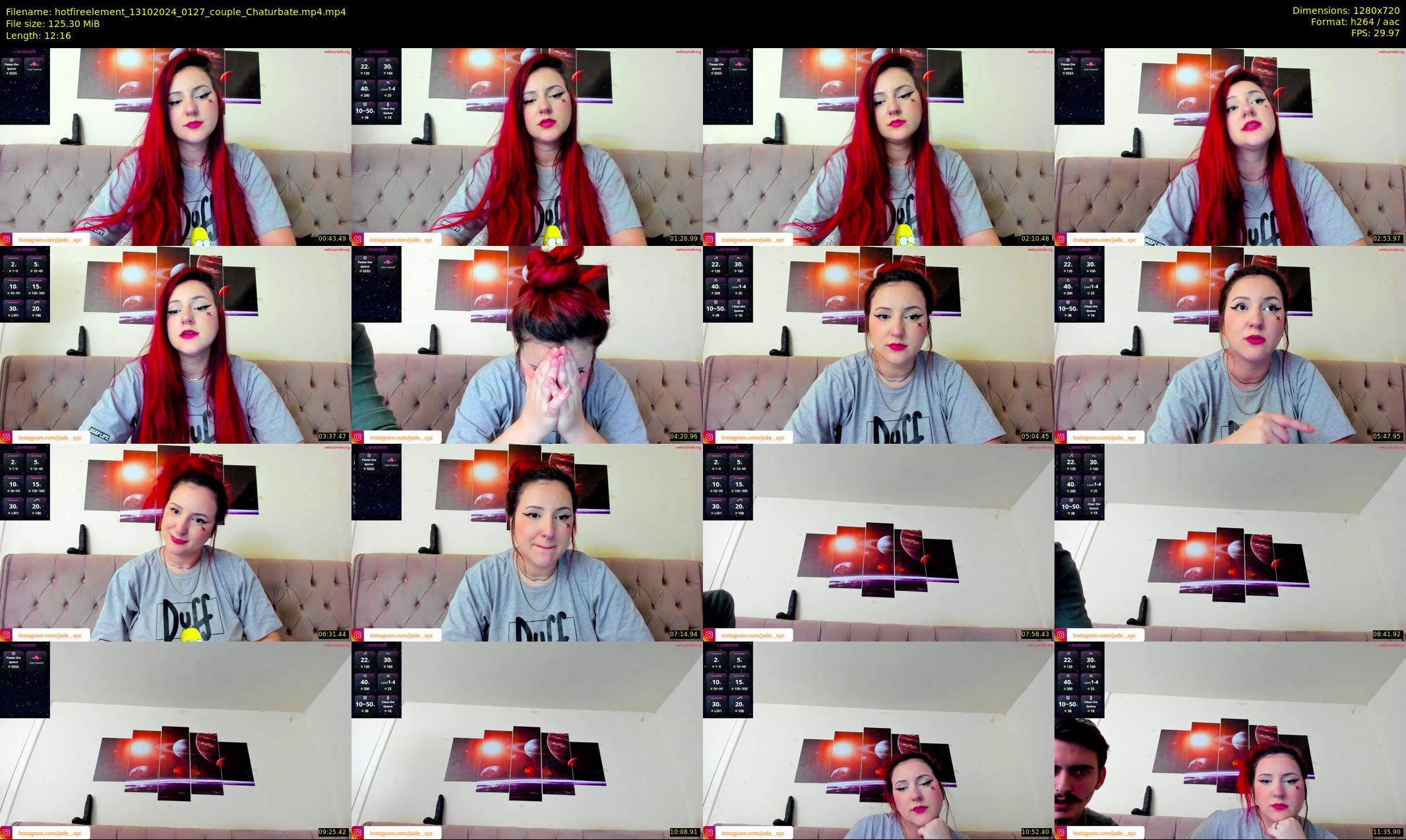hotfireelement — 13 minute Chaturbate couple cam show recording, 720p, Oct 13, 2024