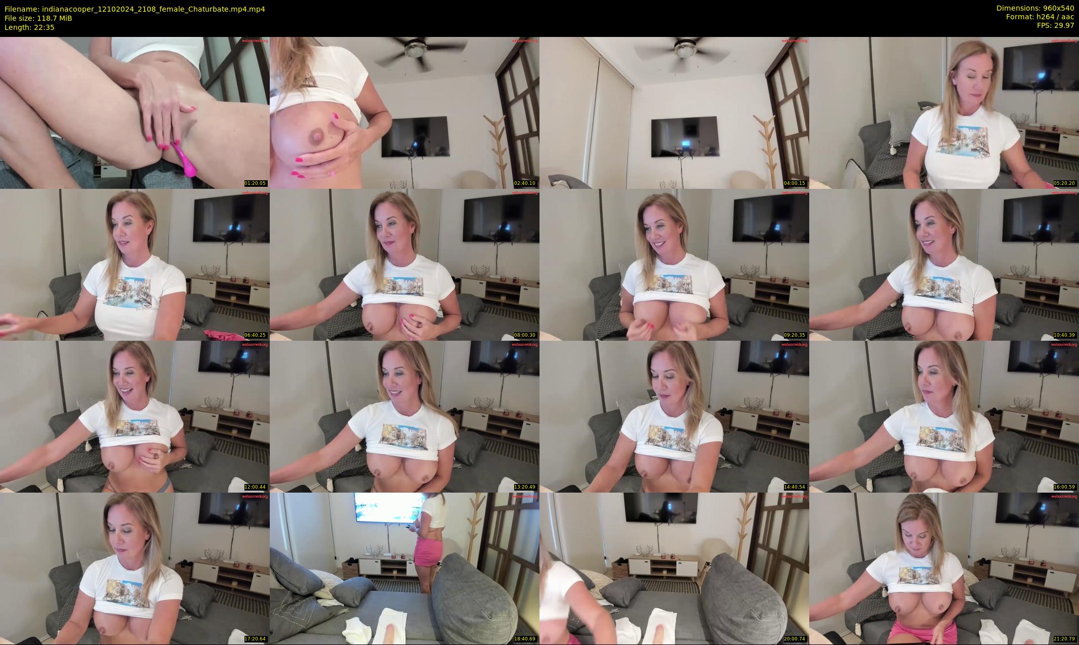 indianacooper — 23 minute Chaturbate female cam show recording, 480p, Oct 12, 2024