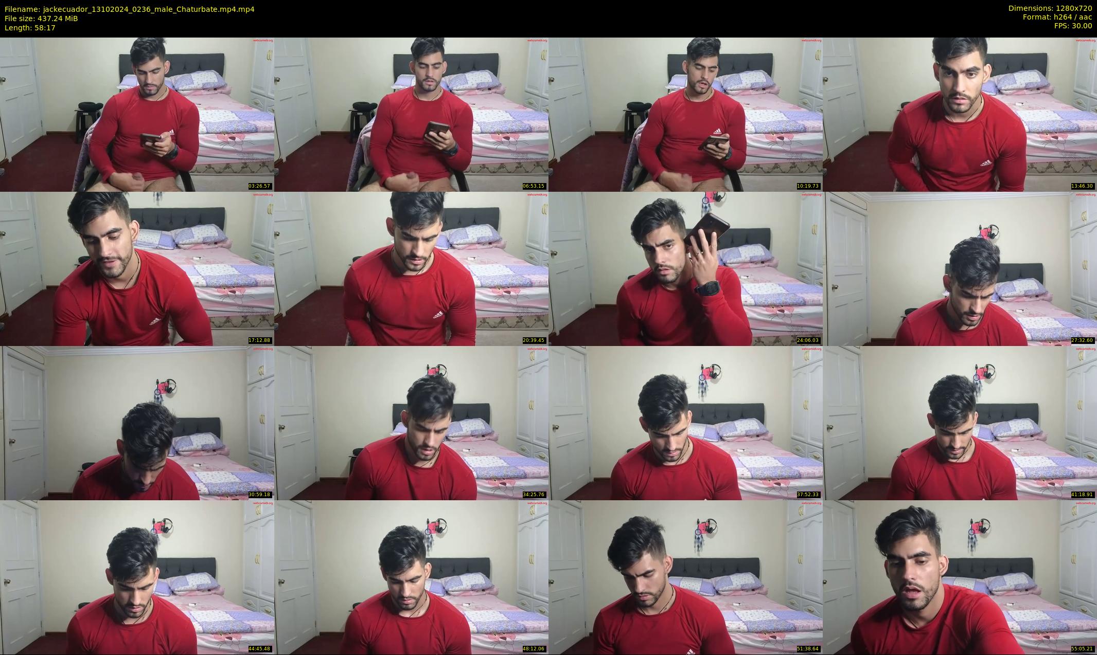 jackecuador — 59 minute Chaturbate male cam show recording, 720p, Oct 13, 2024