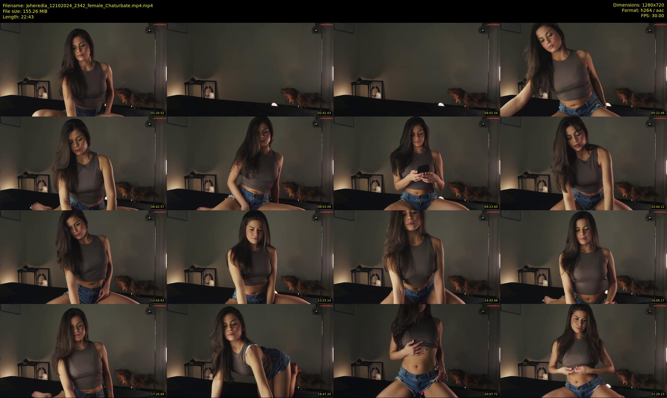 joheredia — 23 minute Chaturbate female cam show recording, 720p, Oct 12, 2024