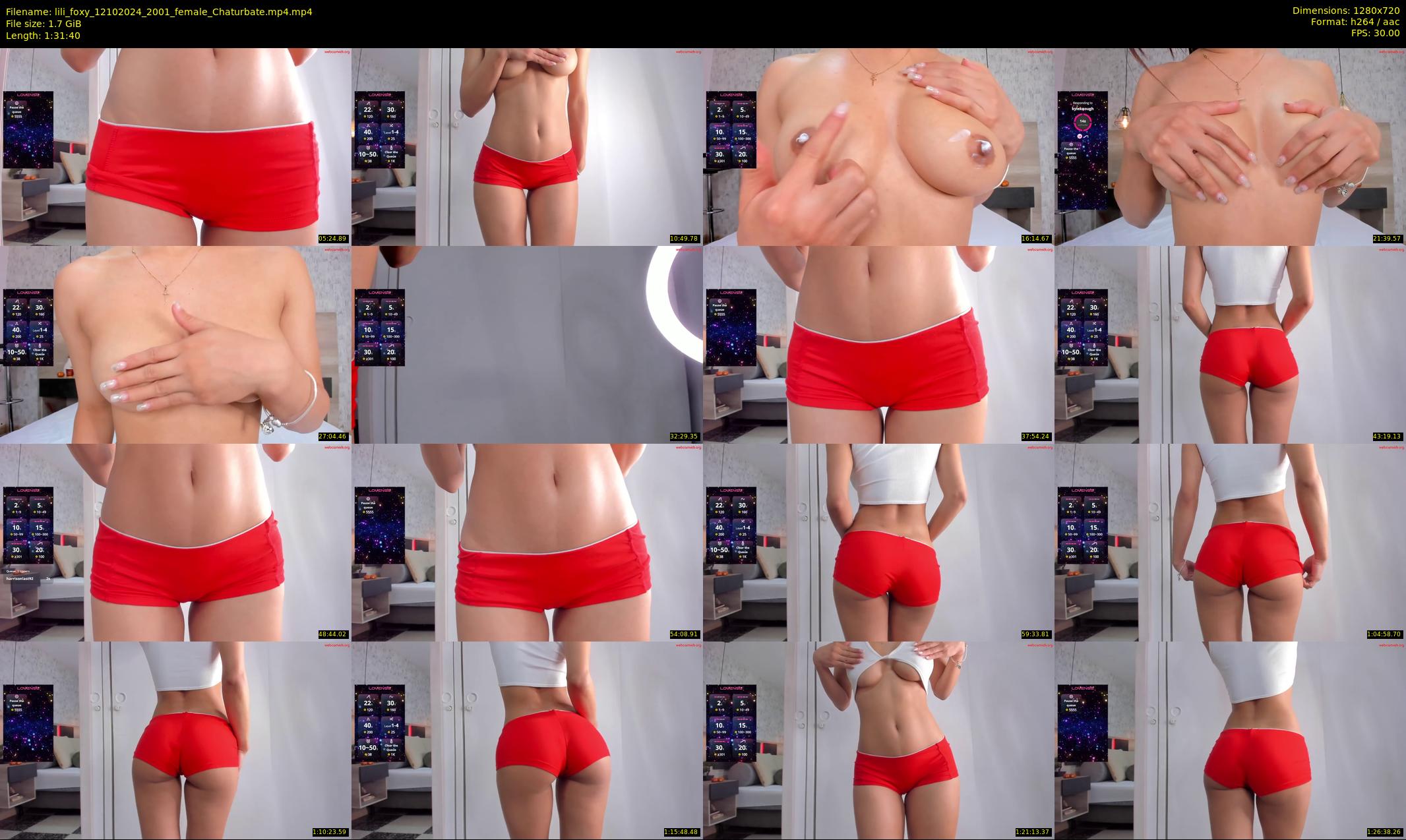 lili_foxy — 92 minute Chaturbate female cam show recording, 720p, Oct 12, 2024