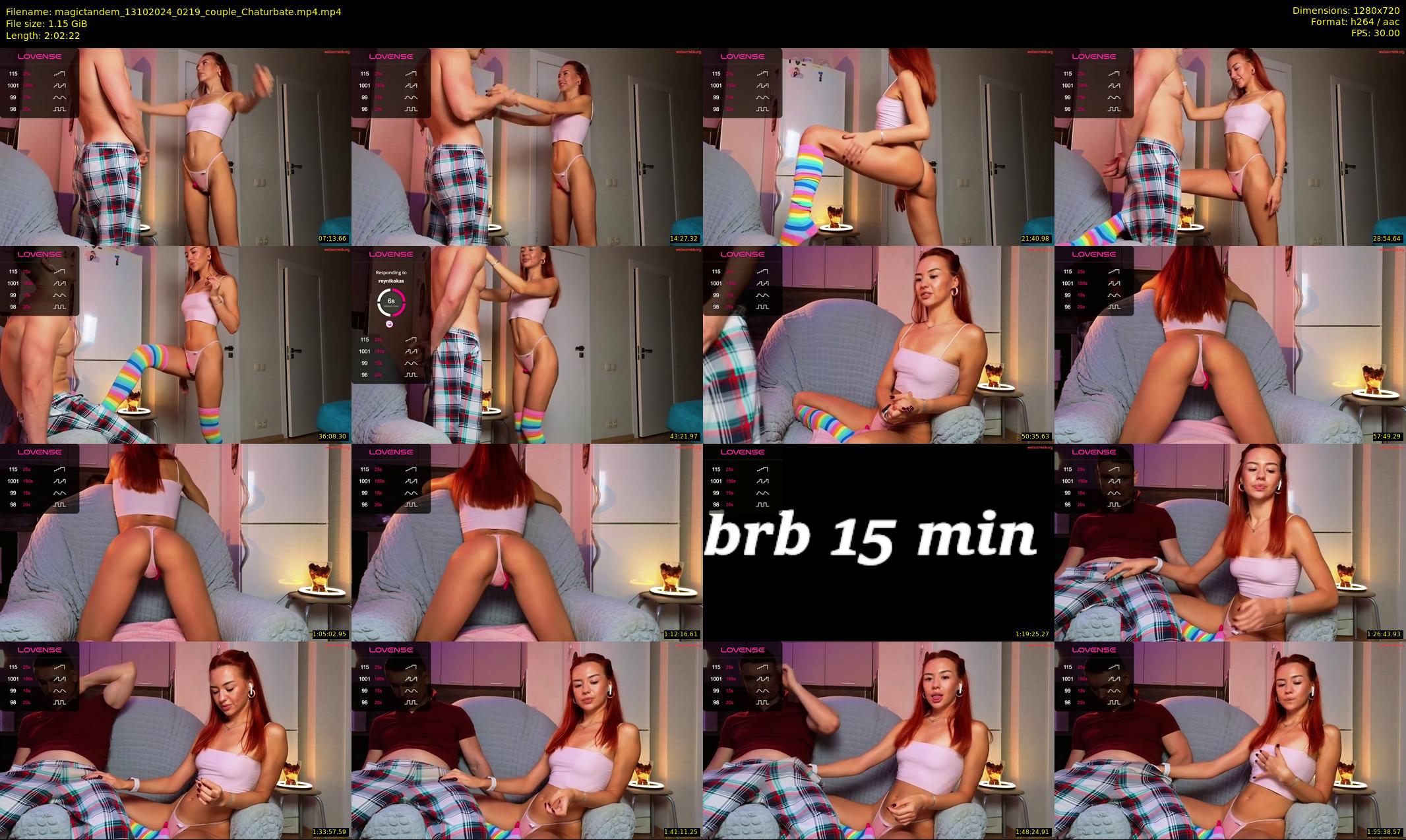 magictandem — 123 minute Chaturbate couple cam show recording, 720p, Oct 13, 2024