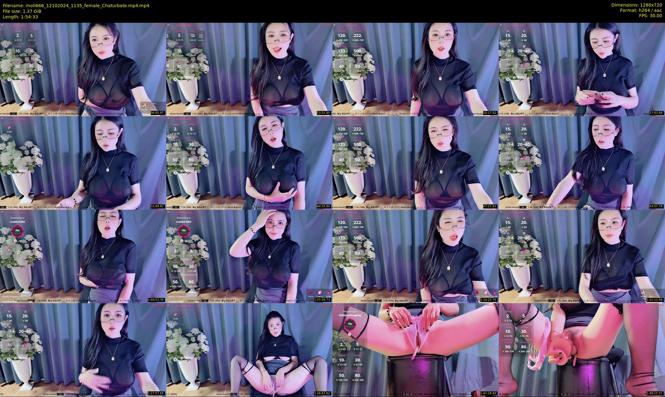 moli666 — 115 minute Chaturbate female cam show recording, 720p, Oct 12, 2024