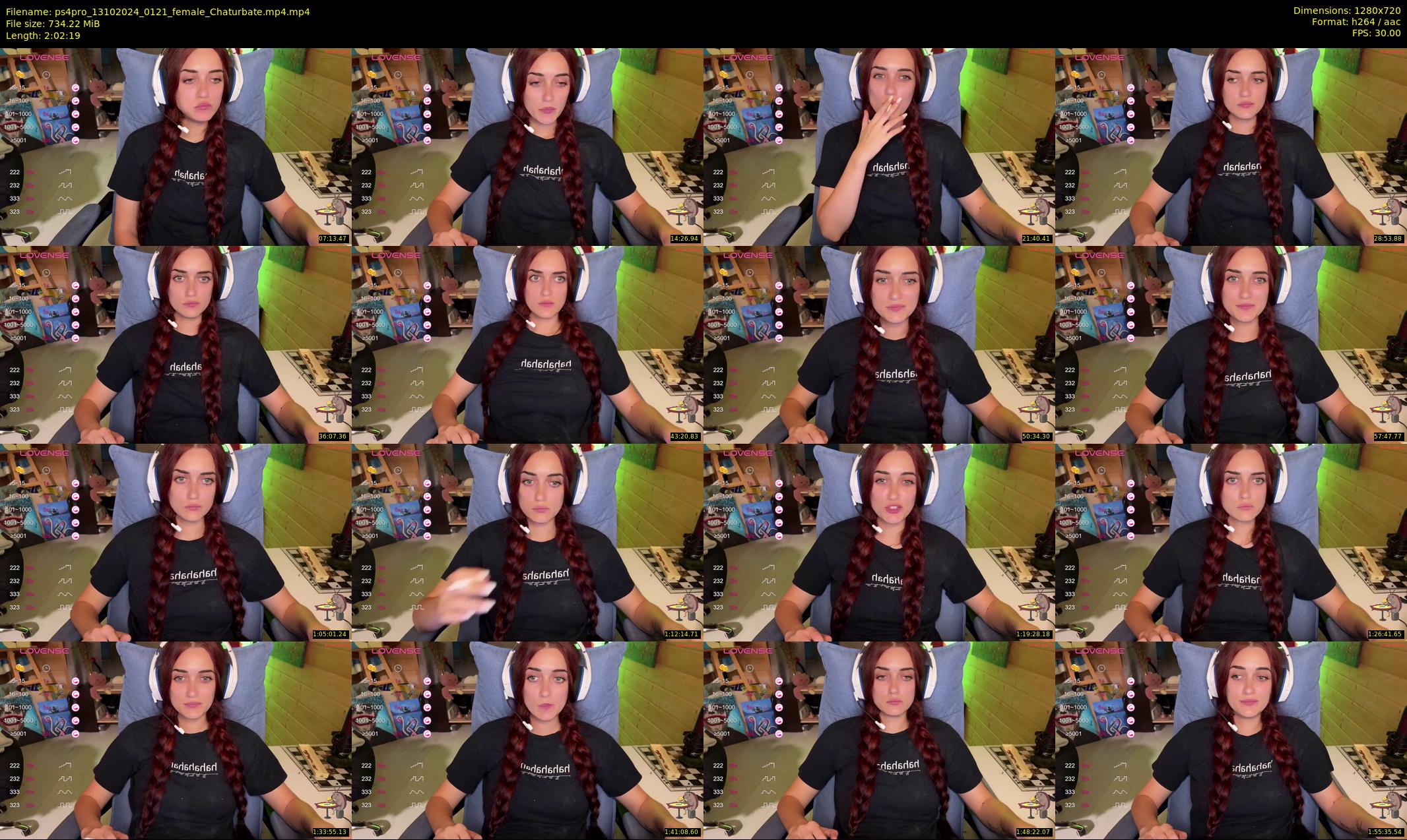 ps4pro — 123 minute Chaturbate female cam show recording, 720p, Oct 13, 2024