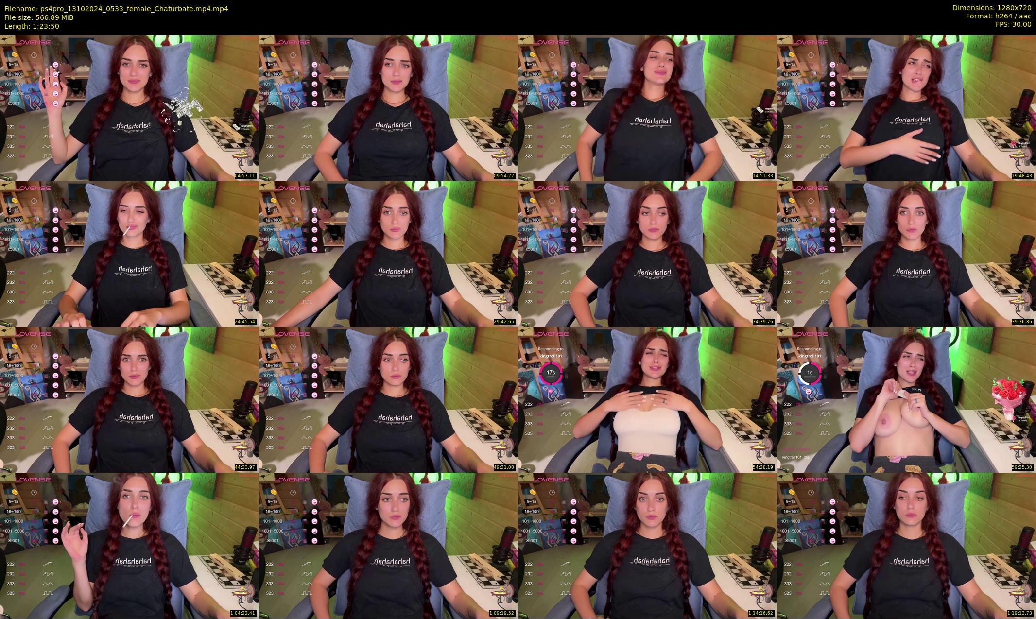ps4pro — 84 minute Chaturbate female cam show recording, 720p, Oct 13, 2024