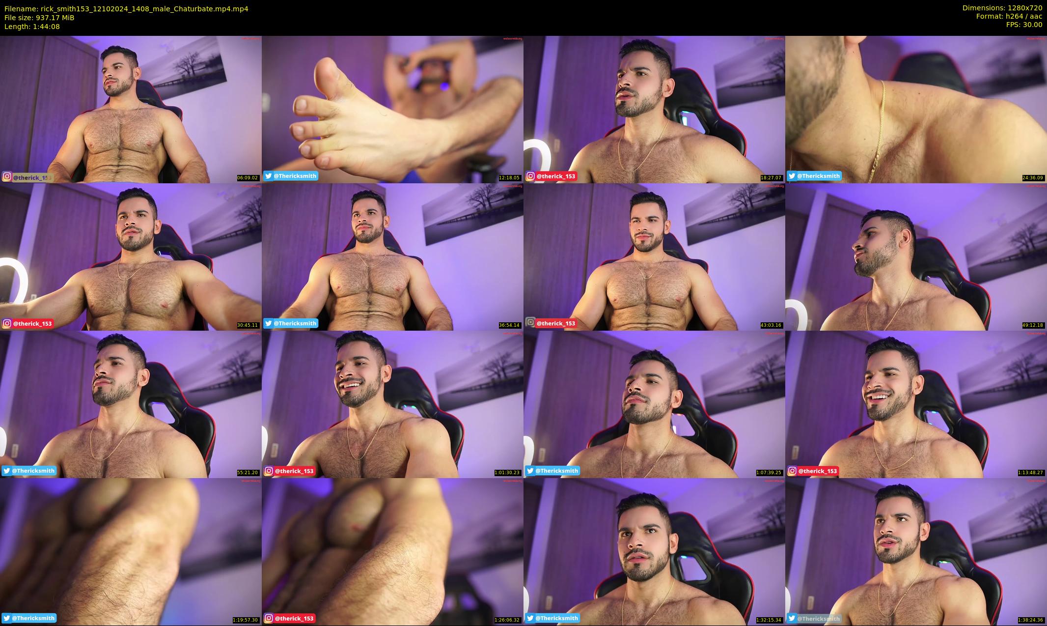 rick_smith153 — 105 minute Chaturbate male cam show recording, 720p, Oct 12, 2024
