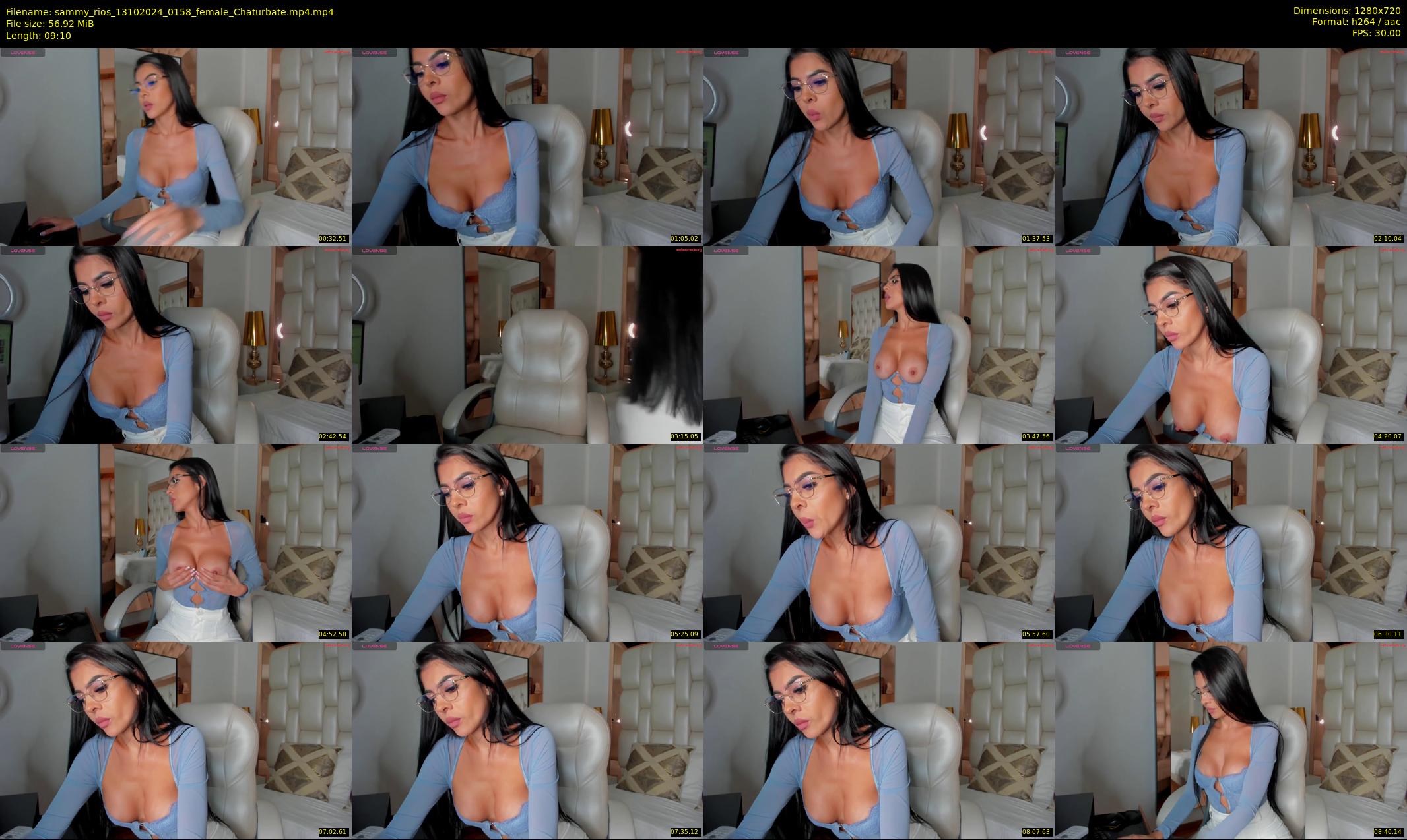 sammy_rios — 10 minute Chaturbate female cam show recording, 720p, Oct 13, 2024