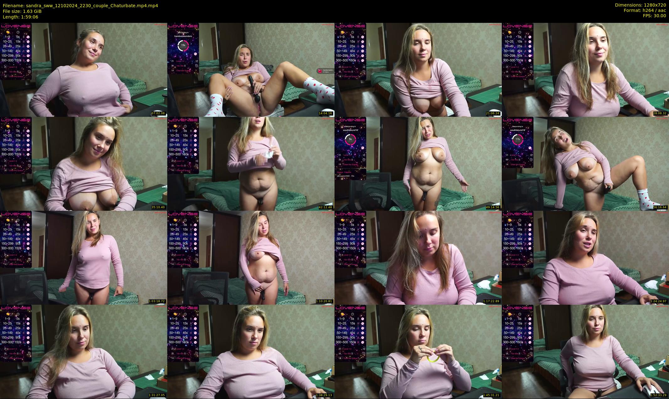sandra_sww — 120 minute Chaturbate couple cam show recording, 720p, Oct 12, 2024