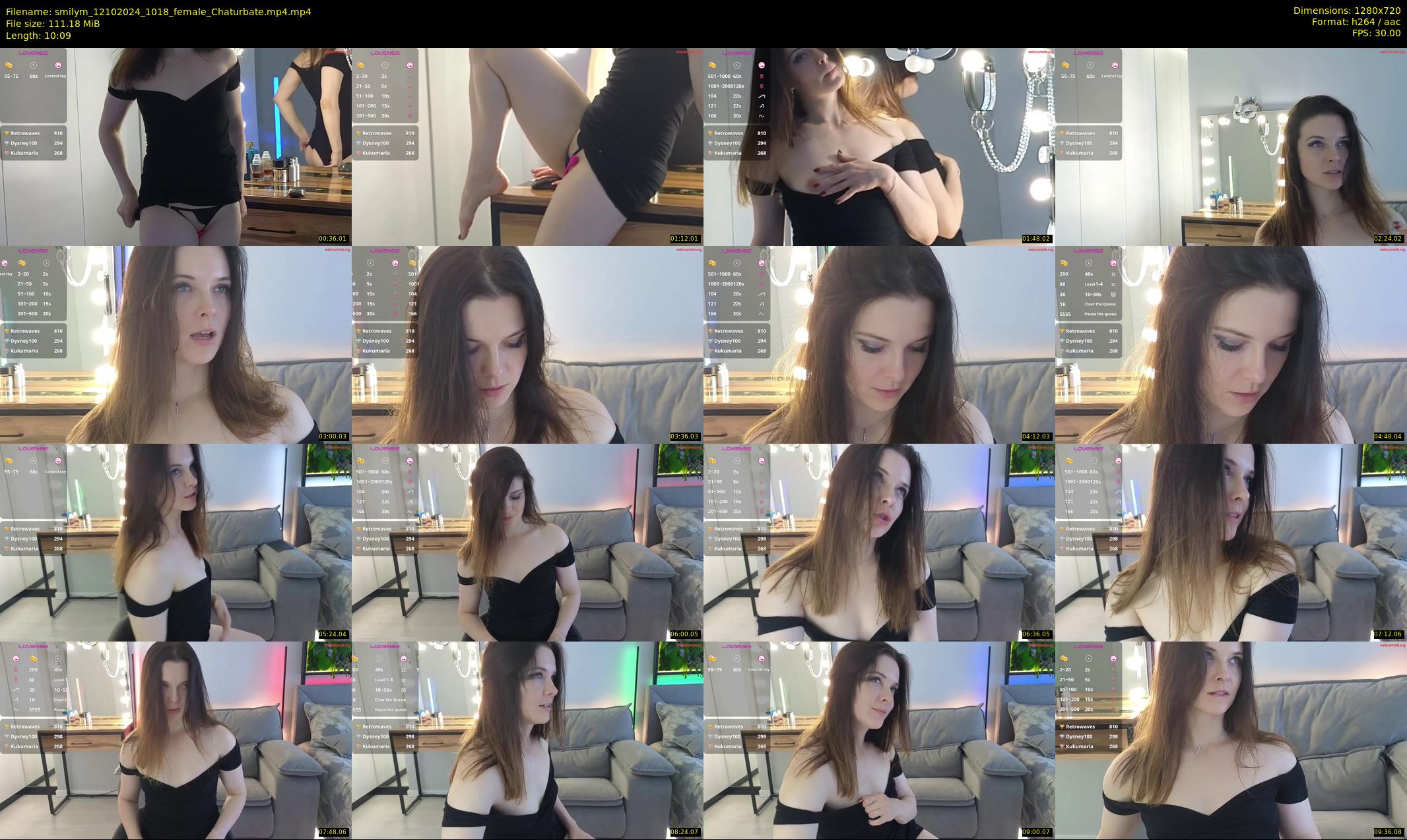 smilym — 11 minute Chaturbate female cam show recording, 720p, Oct 12, 2024