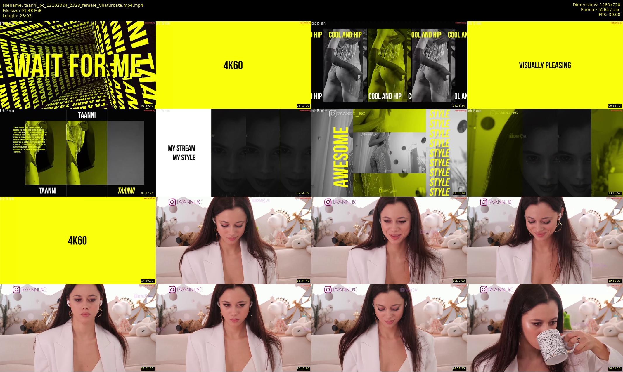 taanni_bc — 29 minute Chaturbate female cam show recording, 720p, Oct 12, 2024